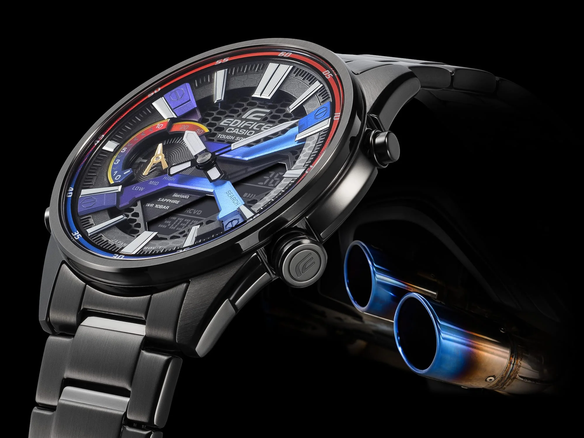 ECB-S100HG-1A Reloj Edifice para Hombre cristal zafiro - Image 2