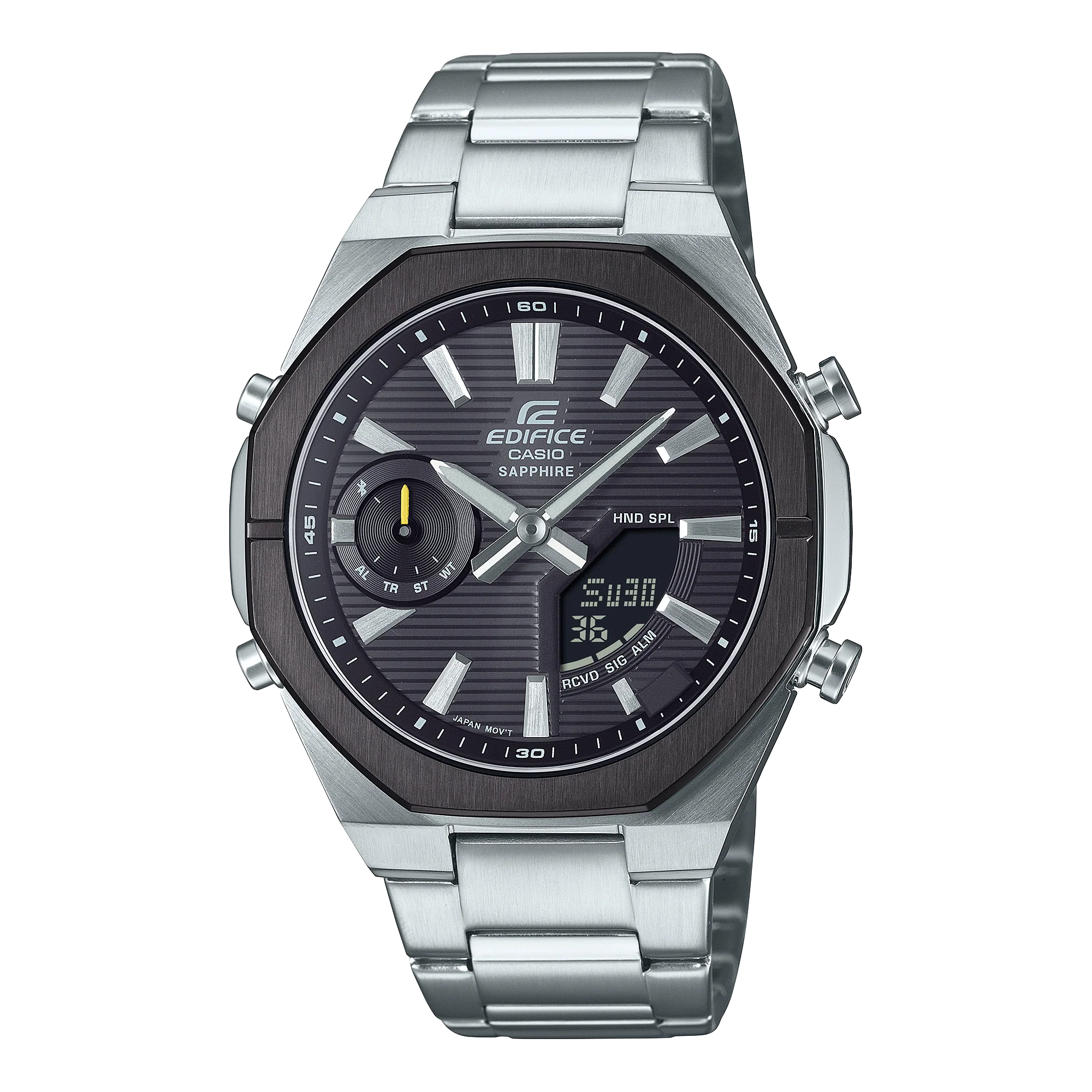 ECB-S10DB-1A Reloj Edifice Bluetooth de caballero pulsera de metal cristal zafiro