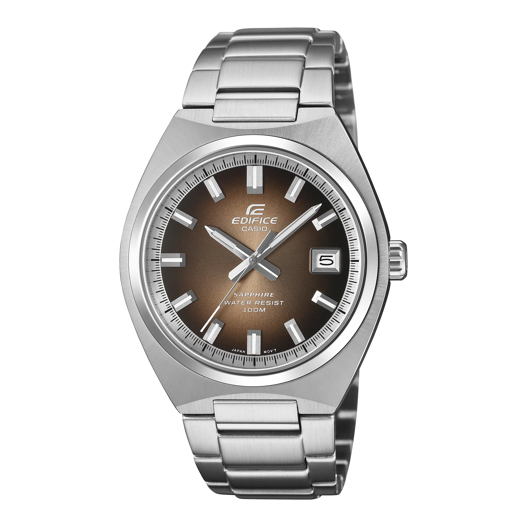 EFB-109D-5AV Reloj Edifice de hombre correa de metal cristal de zafiro