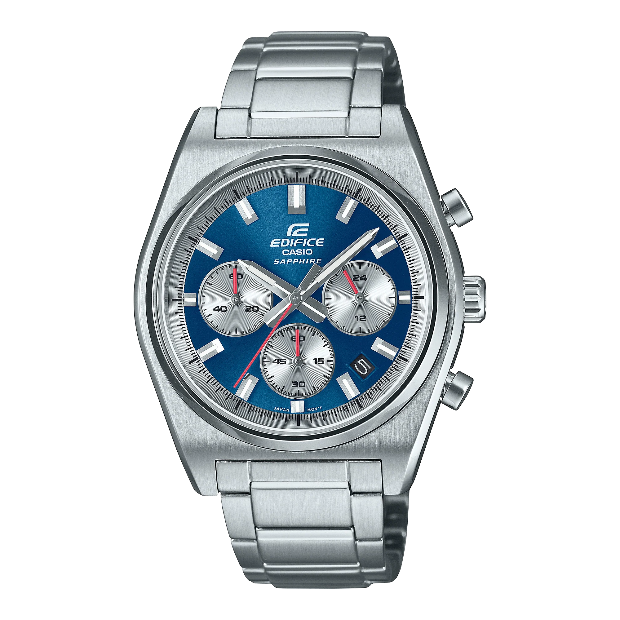 EFB-730D-2AVCF Reloj Edifice de hombre pulsera de metal 47 mm cristal zafiro