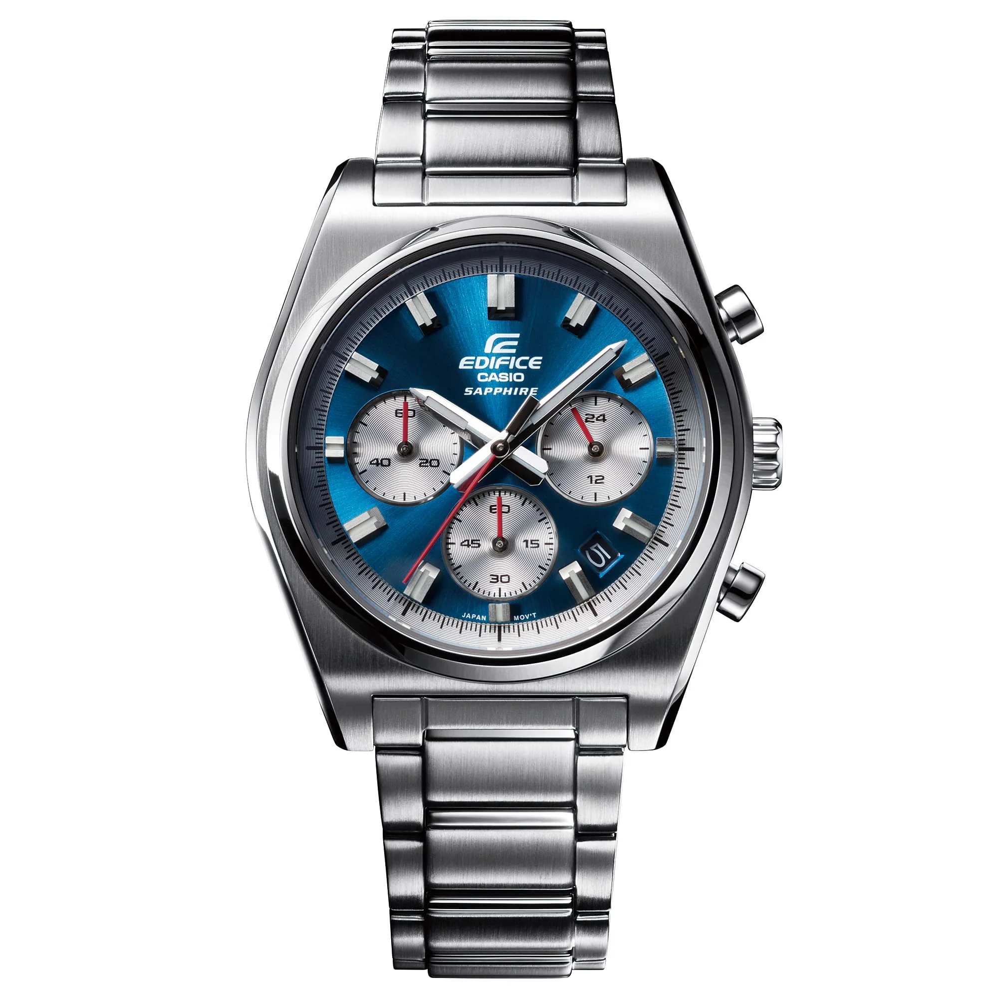 EFB-730D-2AVCF Reloj Edifice de hombre pulsera de metal 47 mm cristal zafiro - Image 6