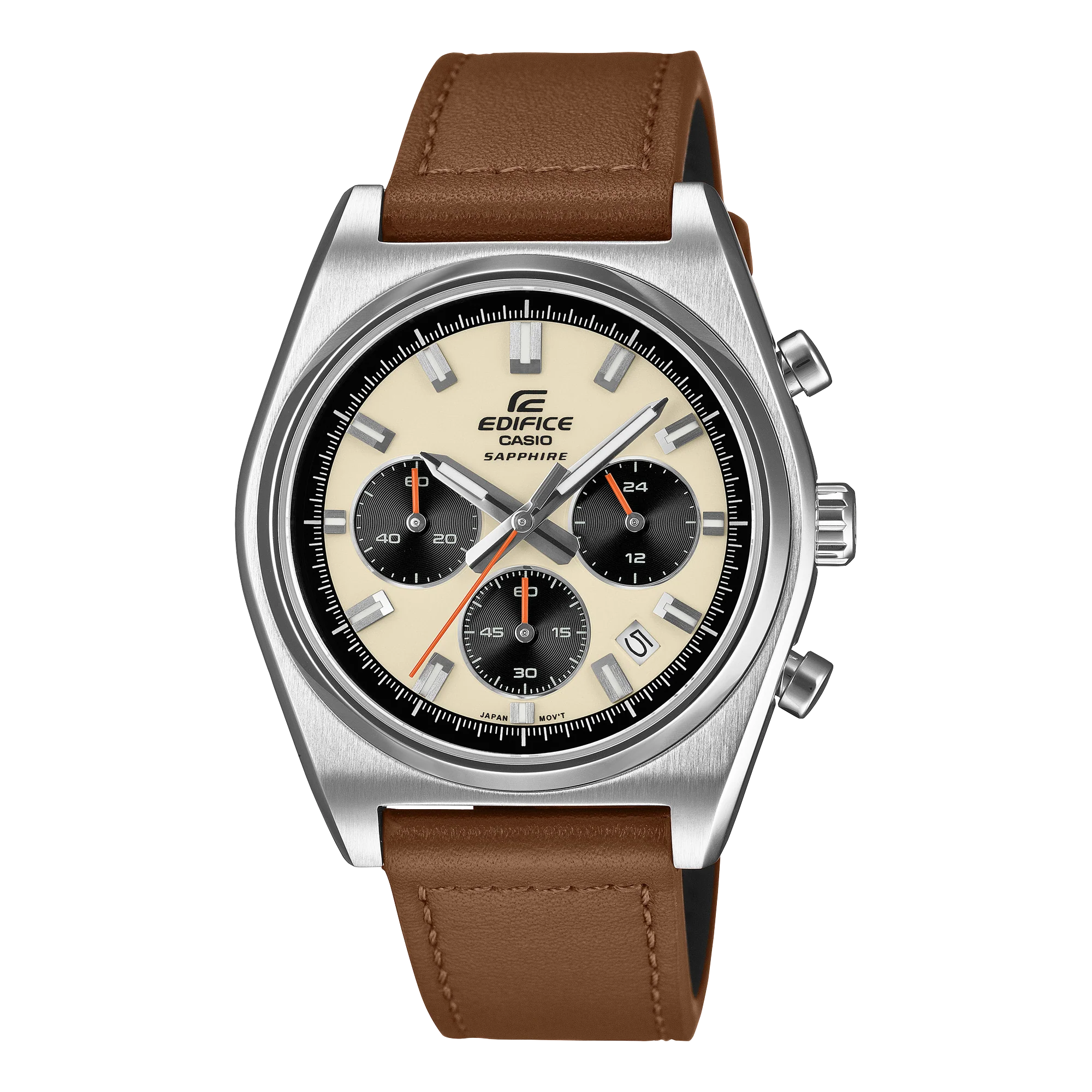 EFB-730L-7AV Reloj Edifice de hombre pulsera de cuero