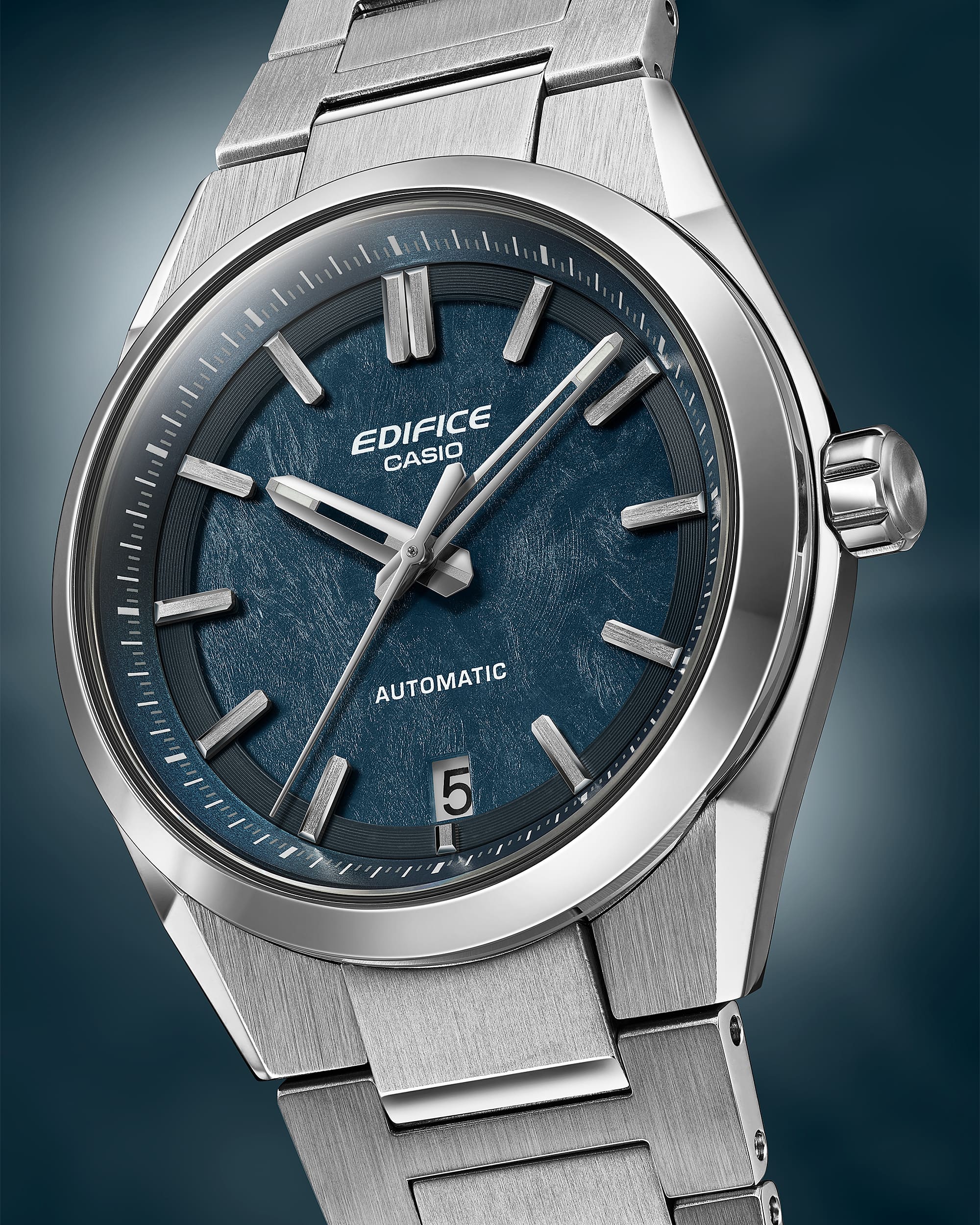 EFK-100D-2A Reloj Edifice de hombre automático banda de metal - Image 2