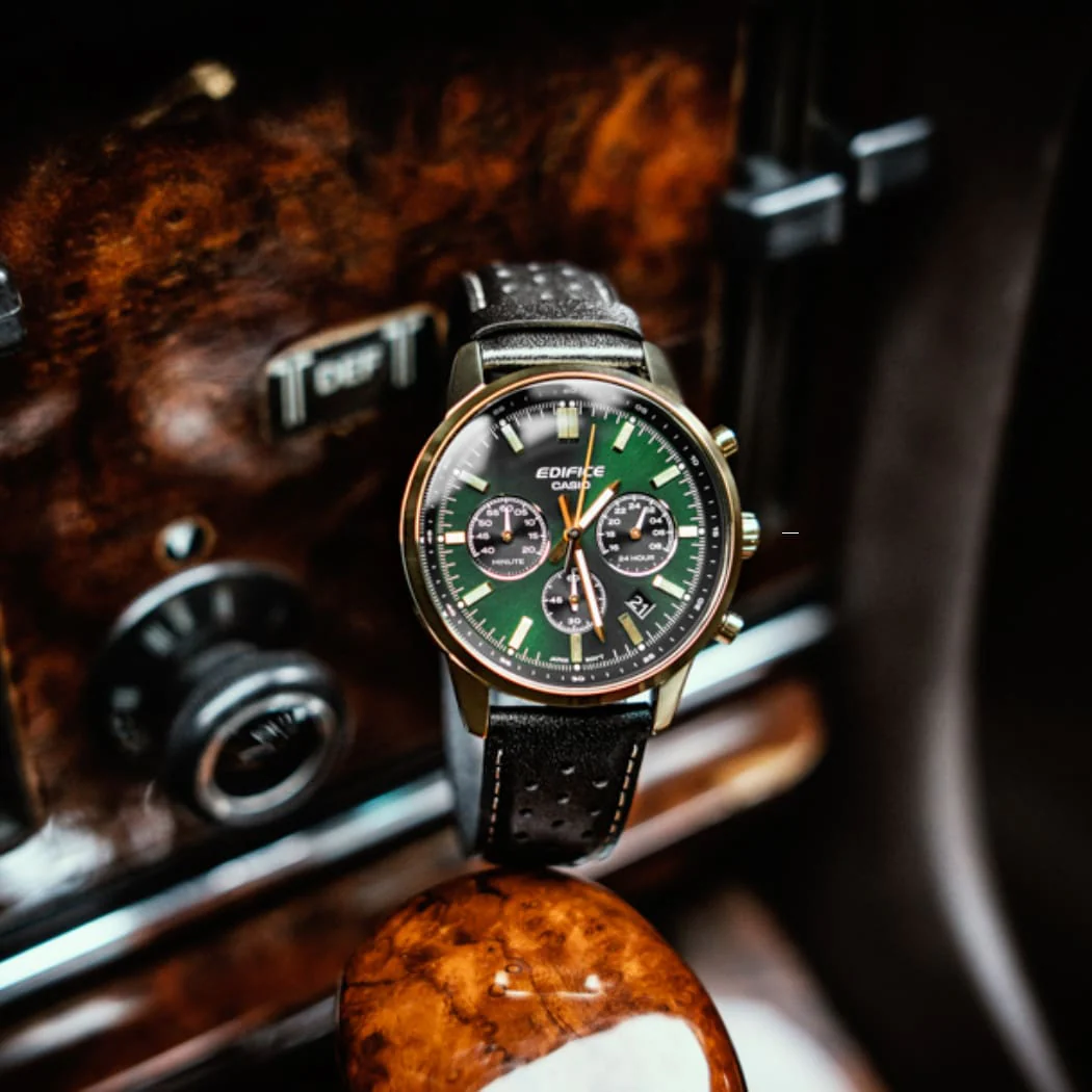 EFR-575CL-3A Reloj Edifice de caballero banda de piel - Image 2