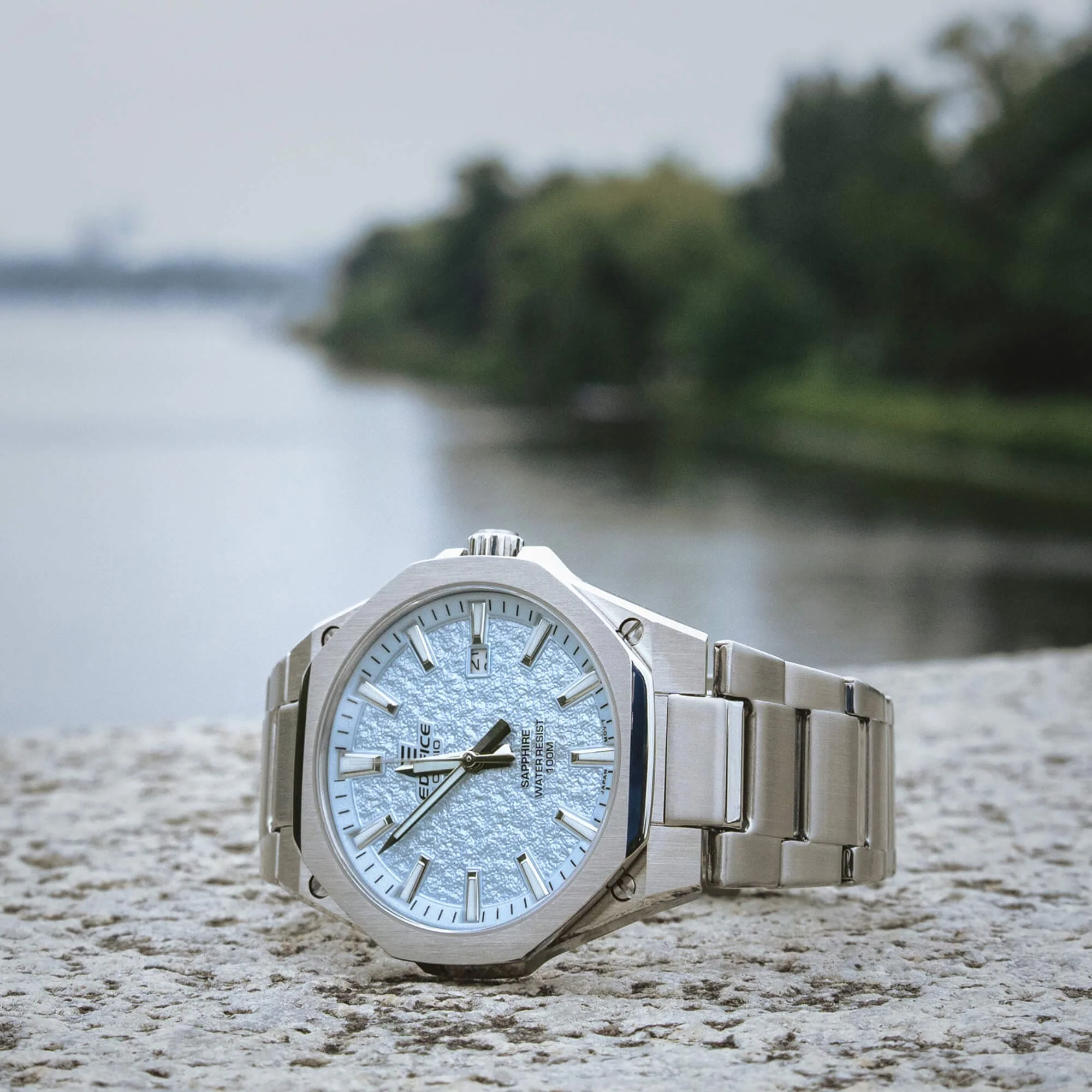 EFR-S108DE-2AV Reloj Edifice de hombre banda de metal cristal zafiro - Image 5