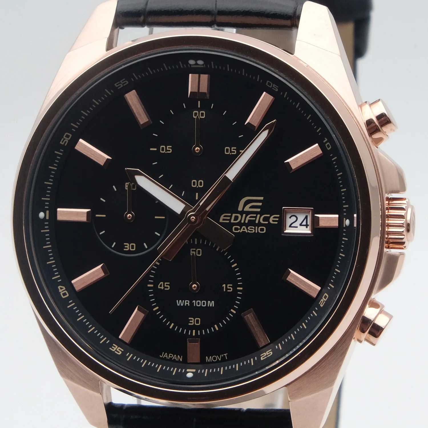 EFV-610ECL-1A Reloj Edifice de hombre pulsera de cuero 49 mm - Image 3