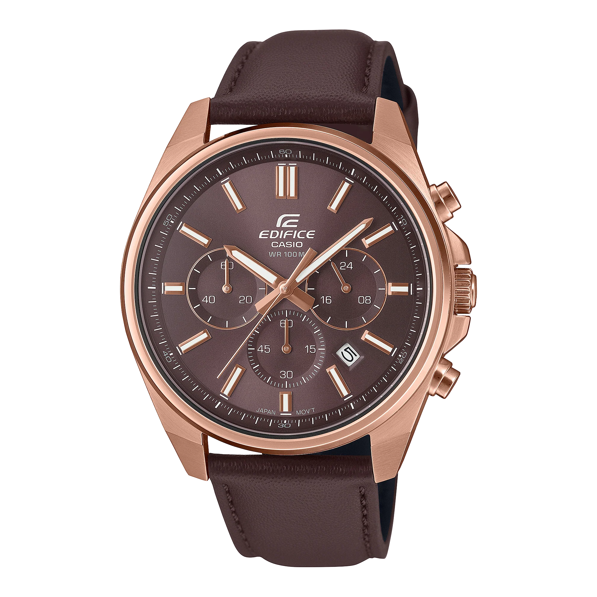 EFV-650CL-5AV Reloj Edifice de hombre pulsera de cuero