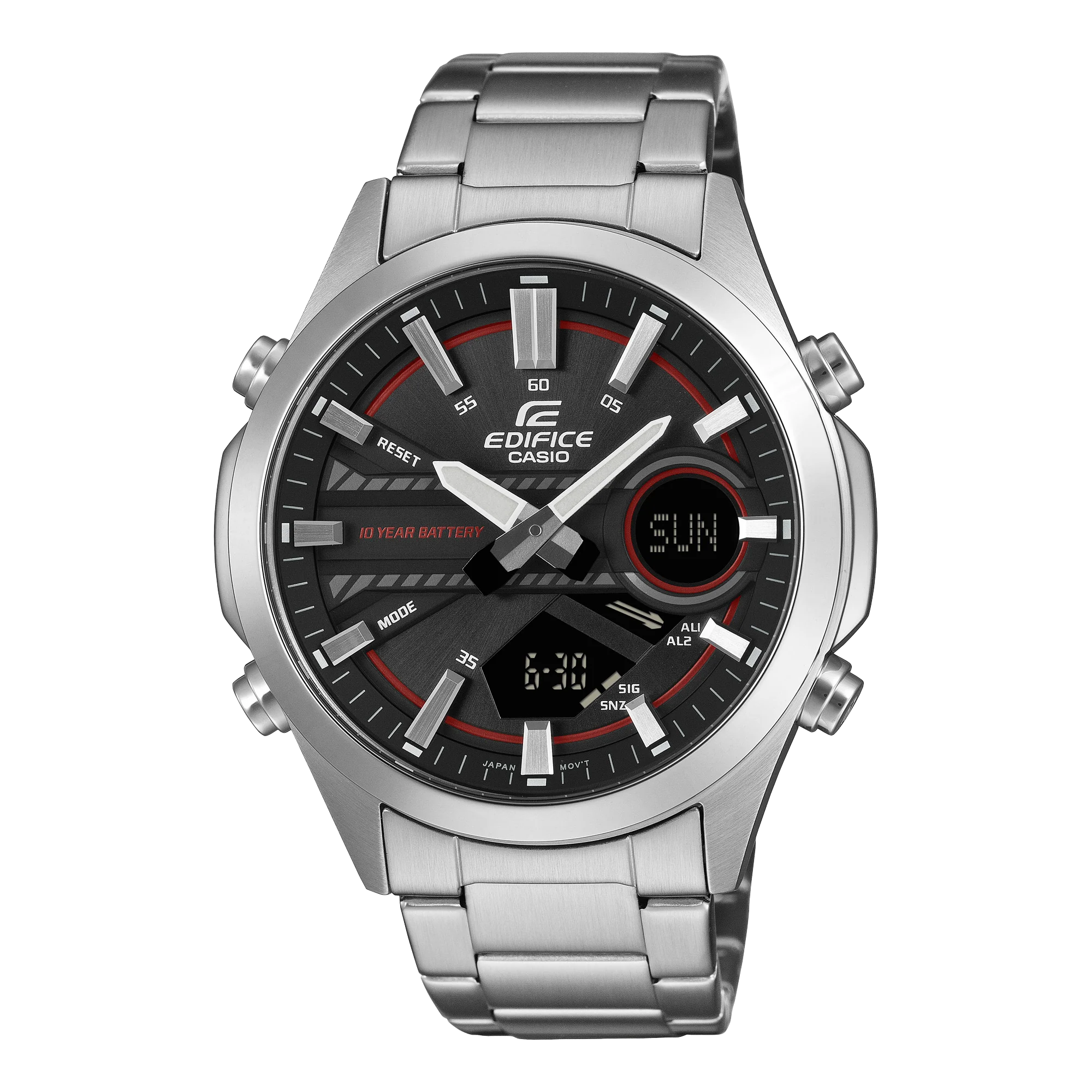 EFV-C120D-1A4 Reloj Edifice de hombre pulsera de metal 10 años de batería