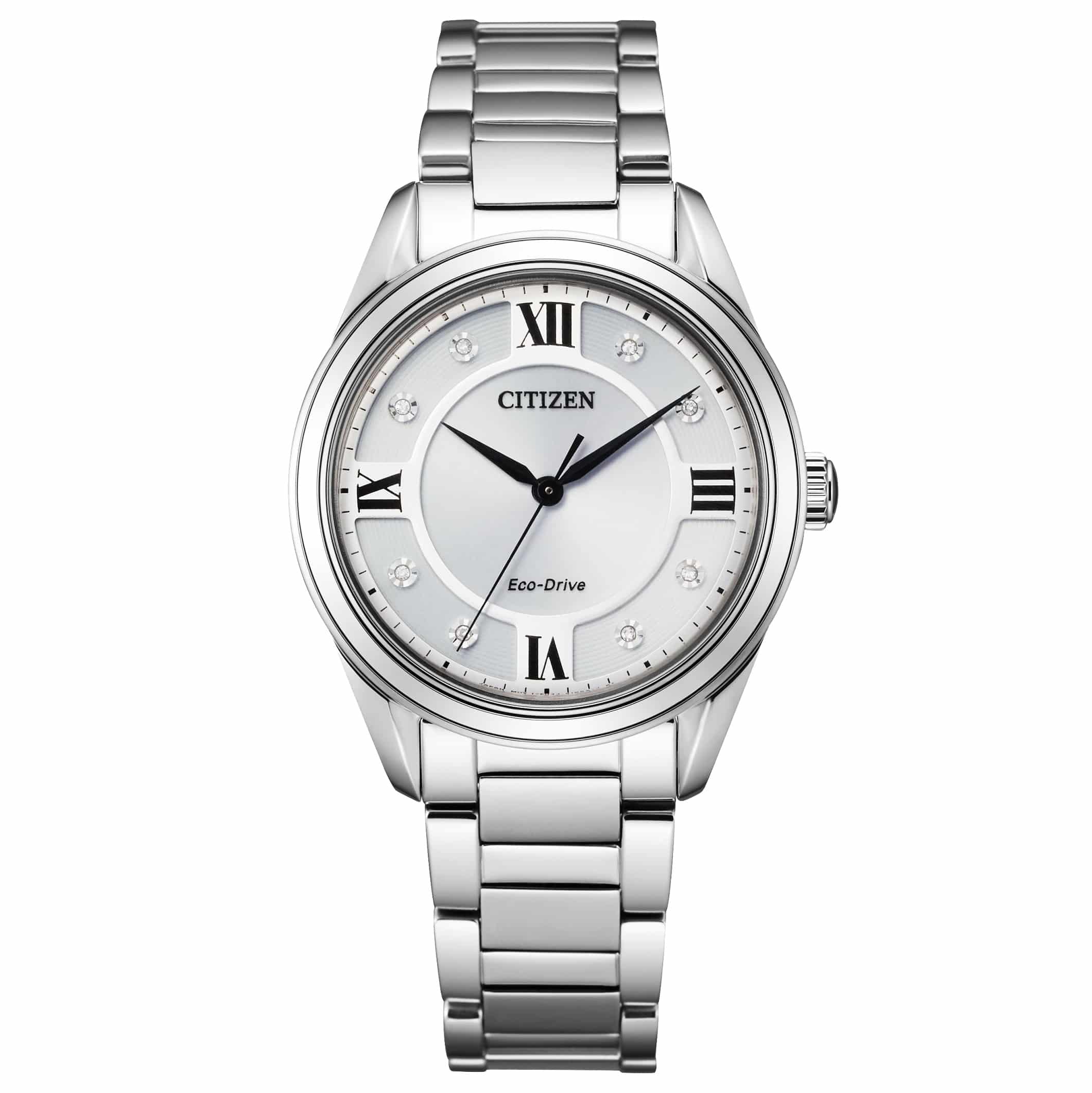 EM0870-58A Citizen Reloj para caballero pulsera de metal Eco-drive