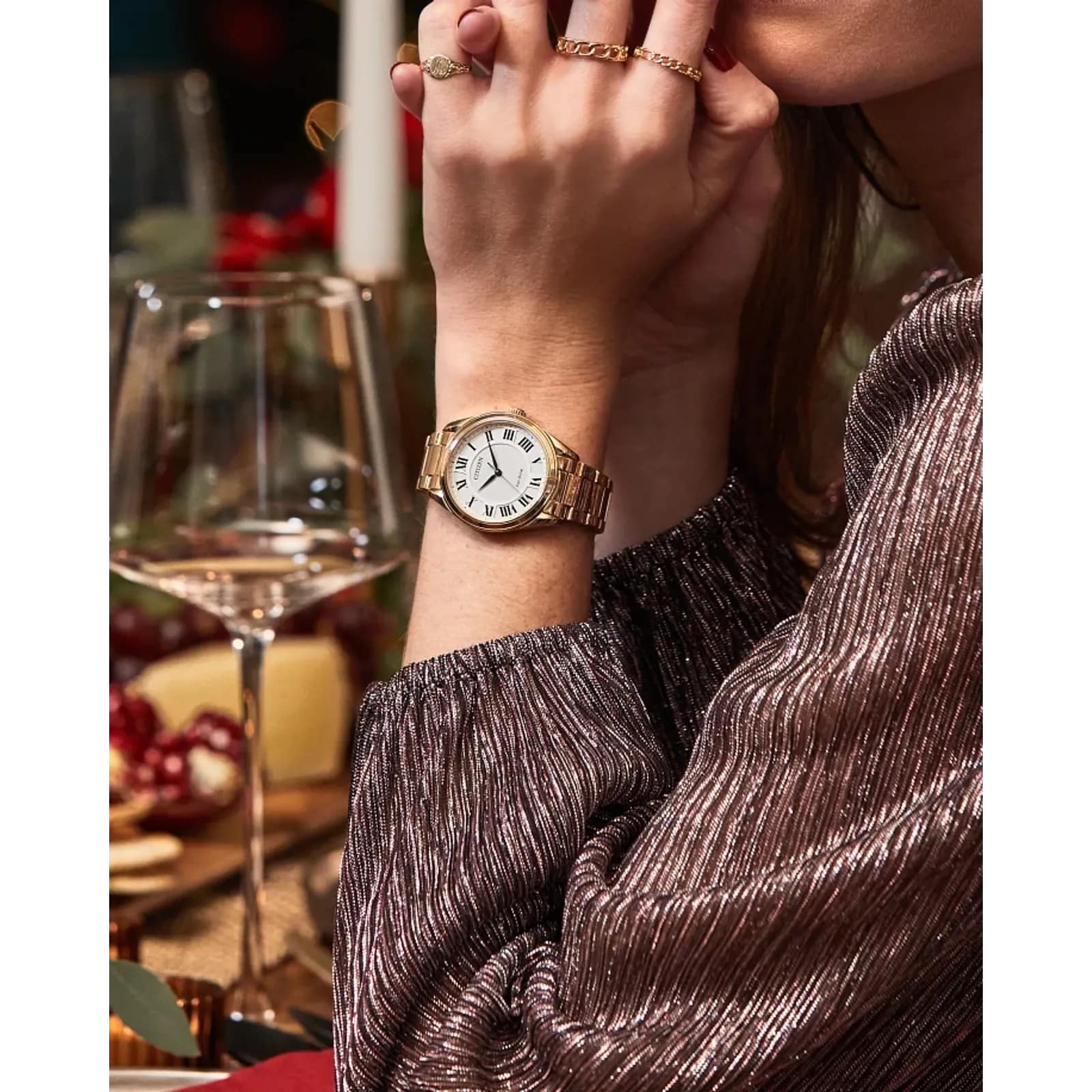 EM0973-55A Citizen Arezzo Eco-drive reloj para dama pulsera de acero inoxidable - Image 5