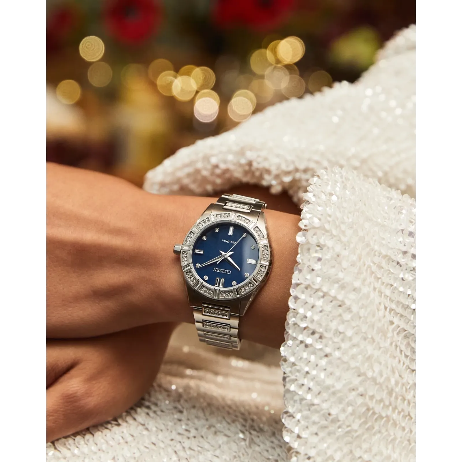EM1020-57L Reloj Citizen Silhouette Crystal Eco-drive de dama pulsera de metal 34 mm - Image 6