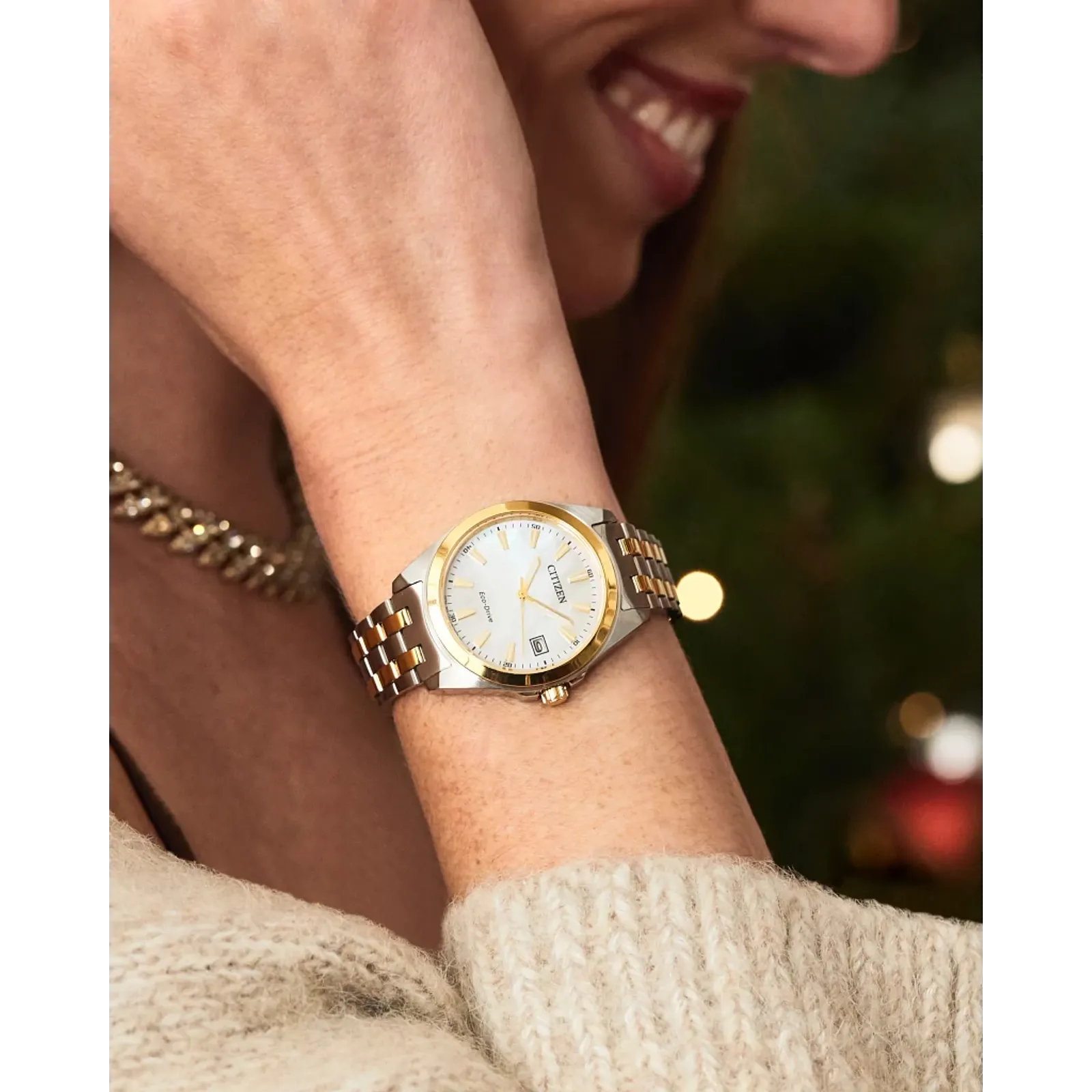 EO1224-54D Reloj Citizen Peyten Eco-drive de dama banda de metal 33mm - Image 5