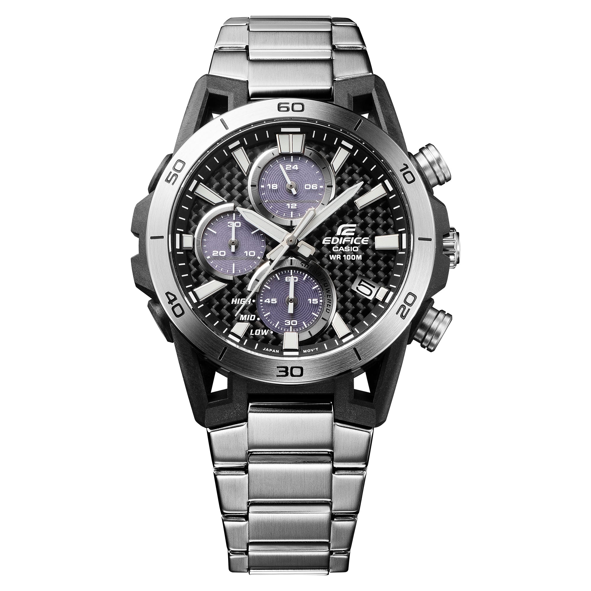 EQS-960D-1AV Edifice para caballero pulsera de metal - Image 2
