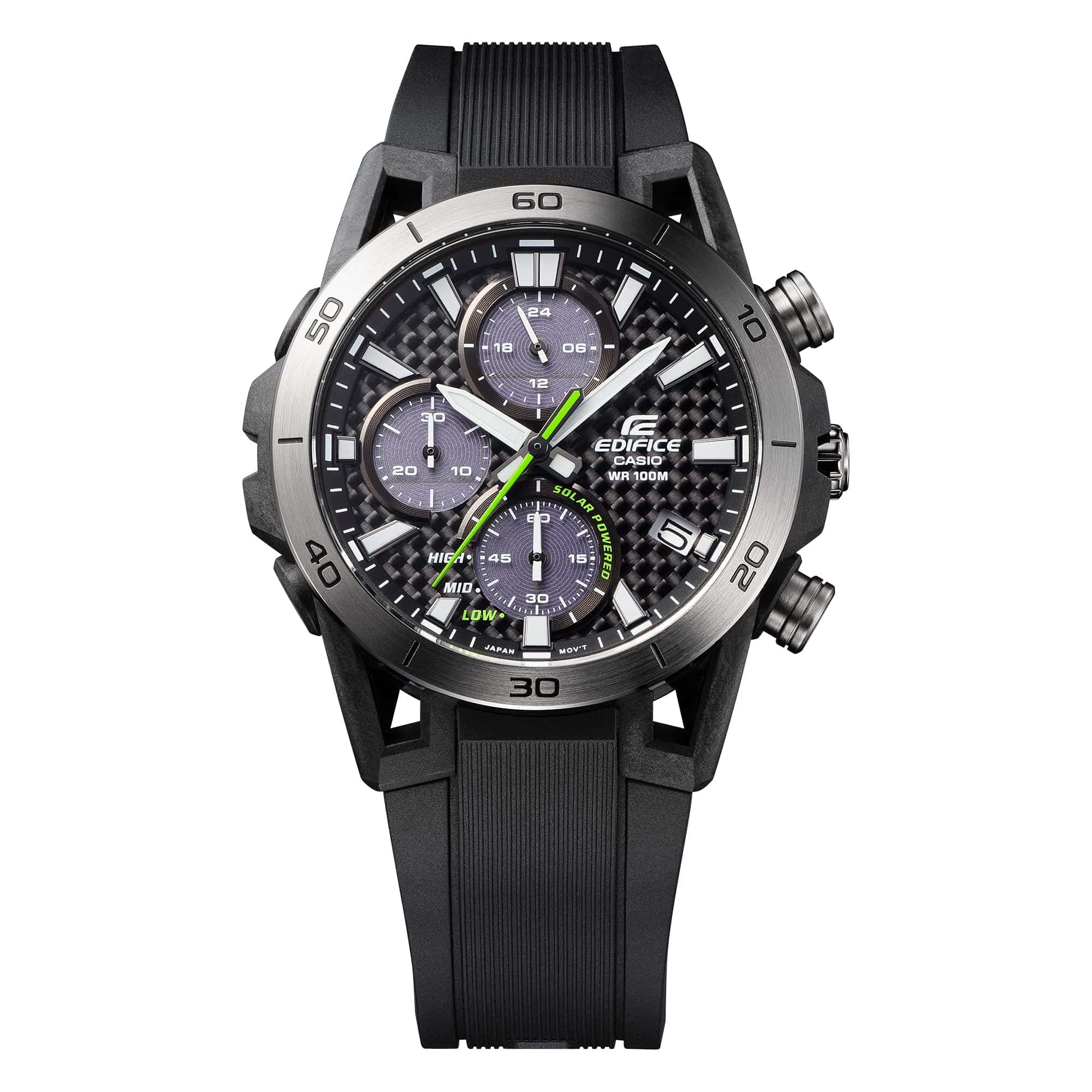 EQS-960PB-1AV Edifice Sospensione Reloj para Hombre Pulsera de Resina - Image 5