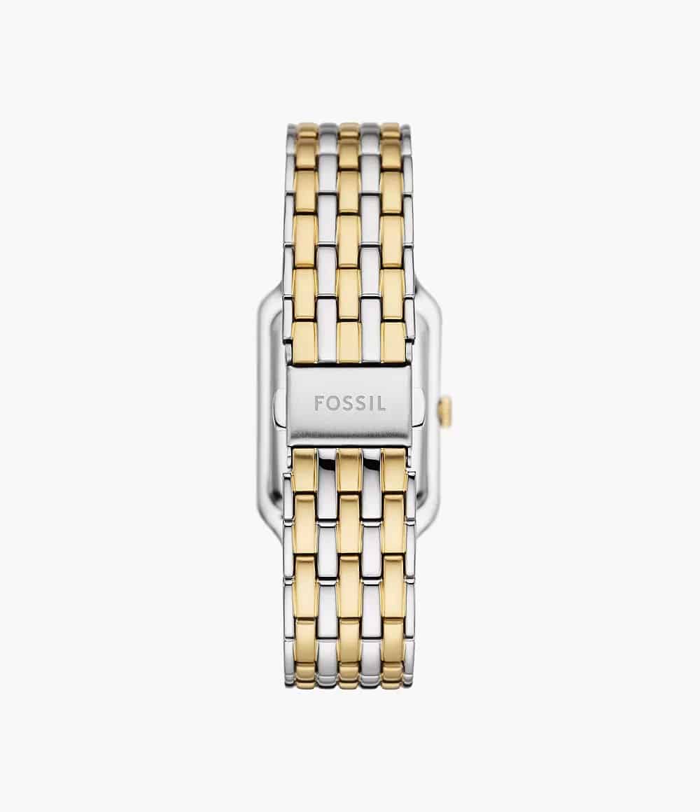 ES5305 Raquel para mujer pulsera de metal plateado con dorado - Image 4