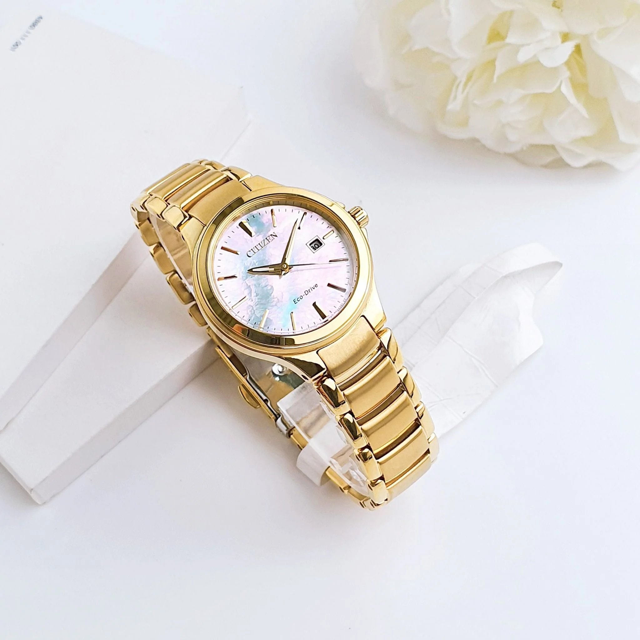 EW2522-51D Reloj Citizen Chandler de mujer correa de metal - Image 4