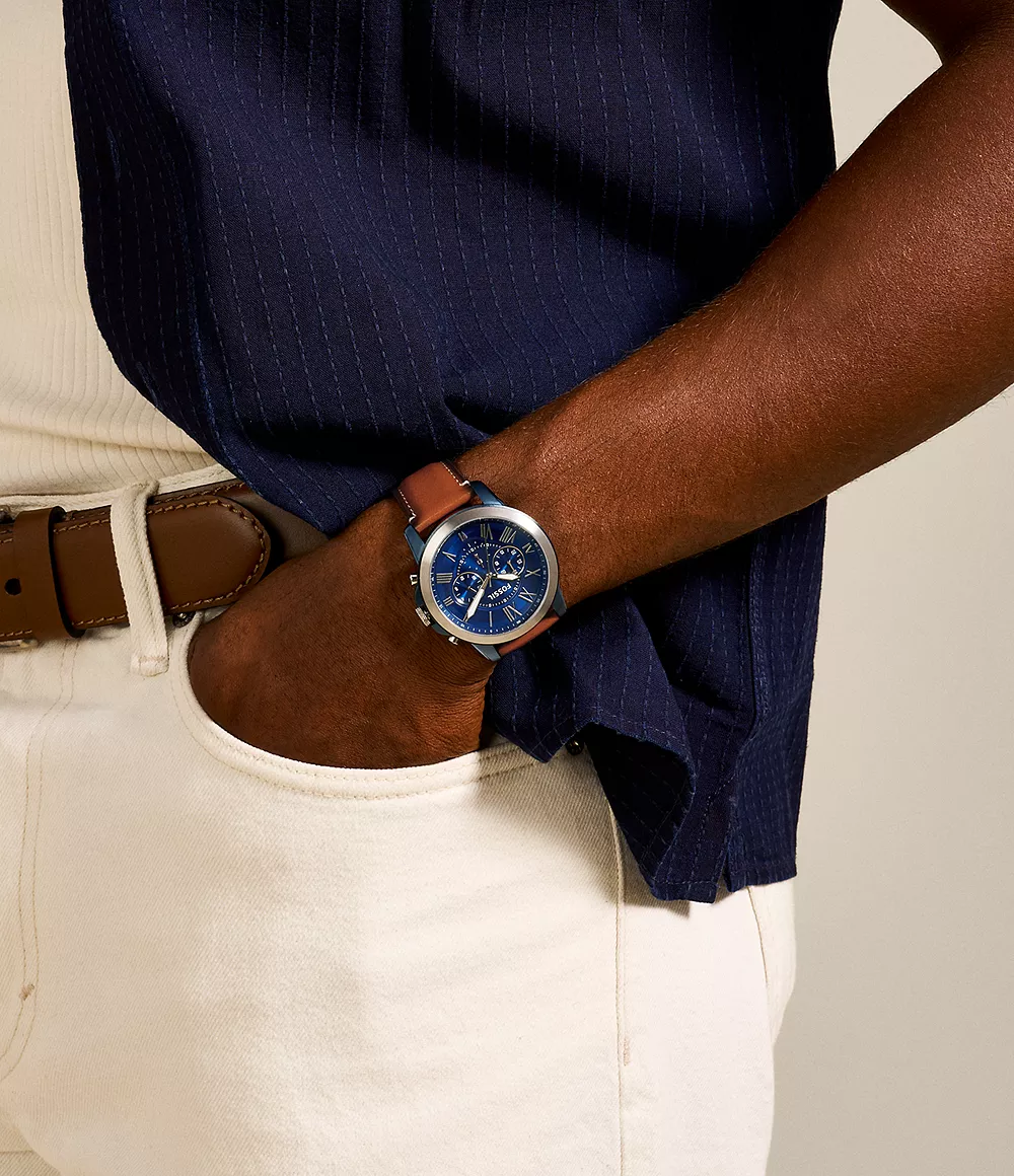 FS5151 Reloj Grant de hombre pulsera de piel 44 mm - Image 2