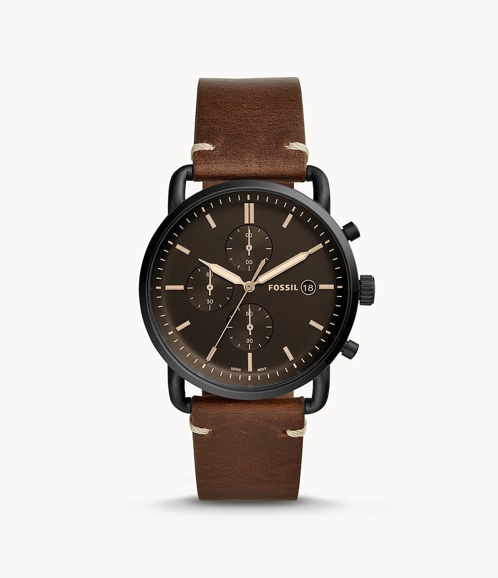 FS5403 Reloj The Commuter de hombre correa de cuero