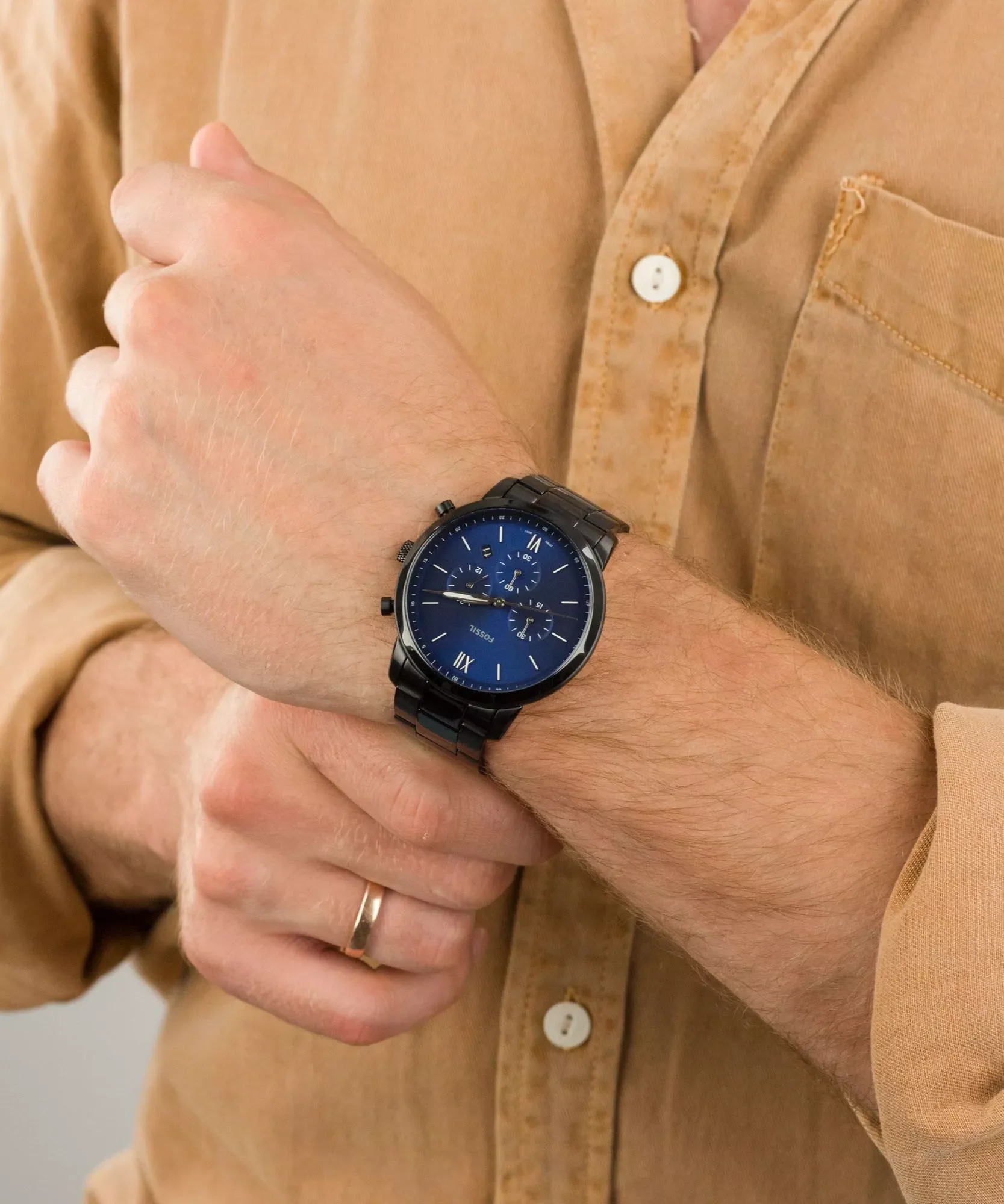FS5698 Reloj Neutra de hombre banda de metal - Image 5