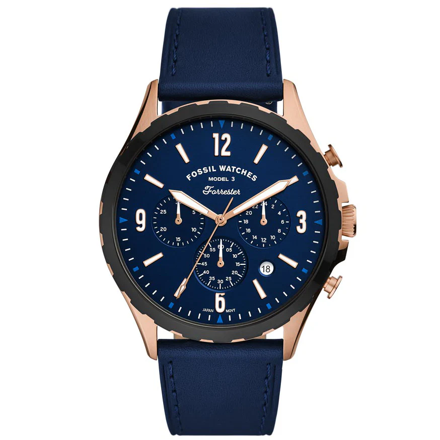 FS5814 Reloj Forrester de caballero pulsera de cuero 46mm