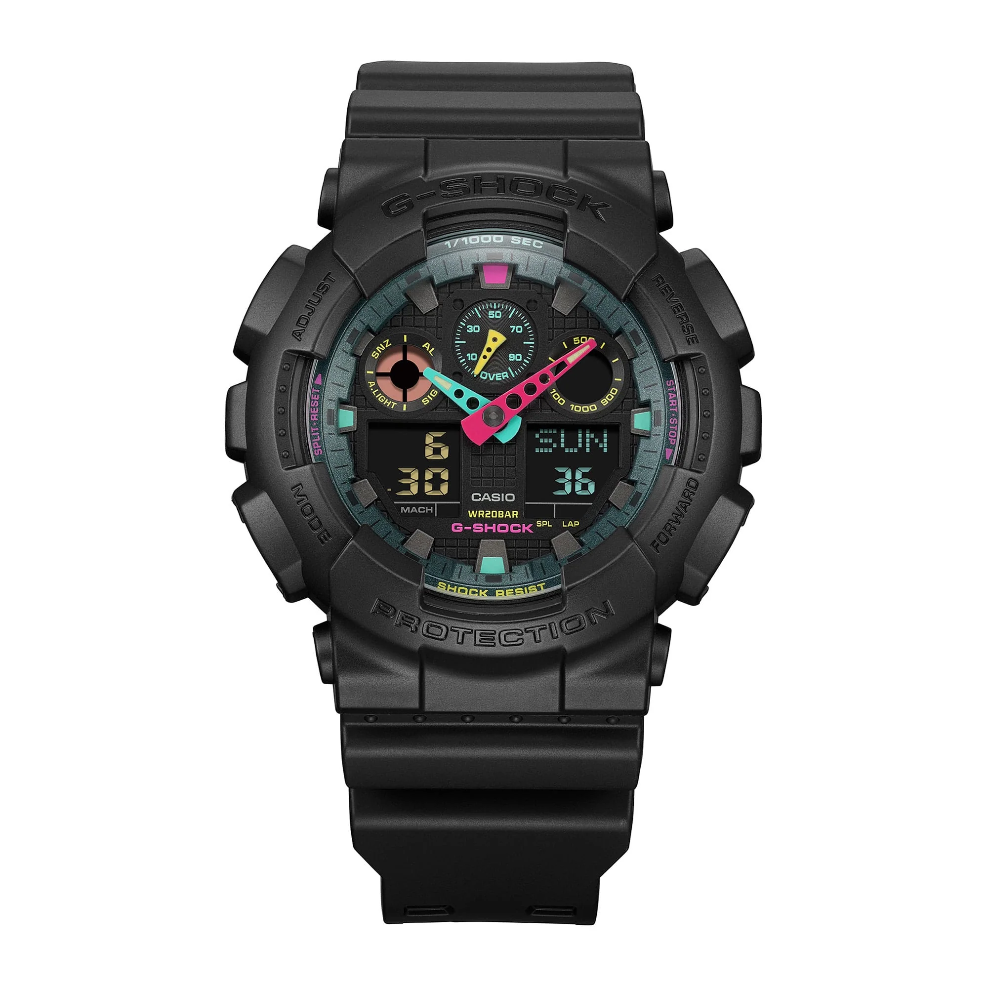 GA-100MF-1A Reloj G-Shock Pulsera de Caucho para Caballero Digital y Análogo - Image 5