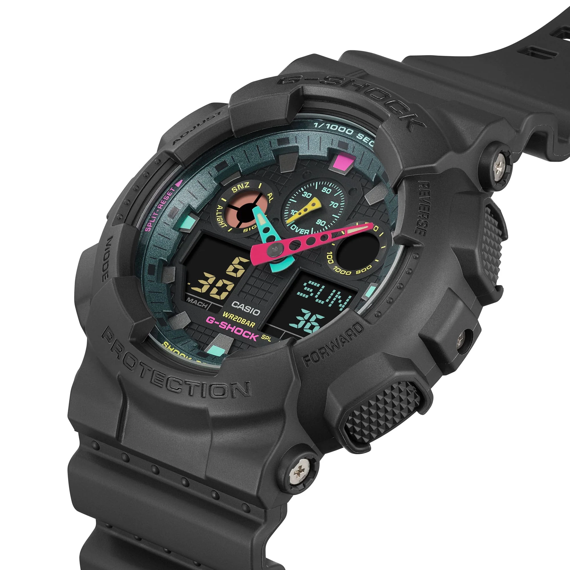 GA-100MF-1A Reloj G-Shock Pulsera de Caucho para Caballero Digital y Análogo - Image 6