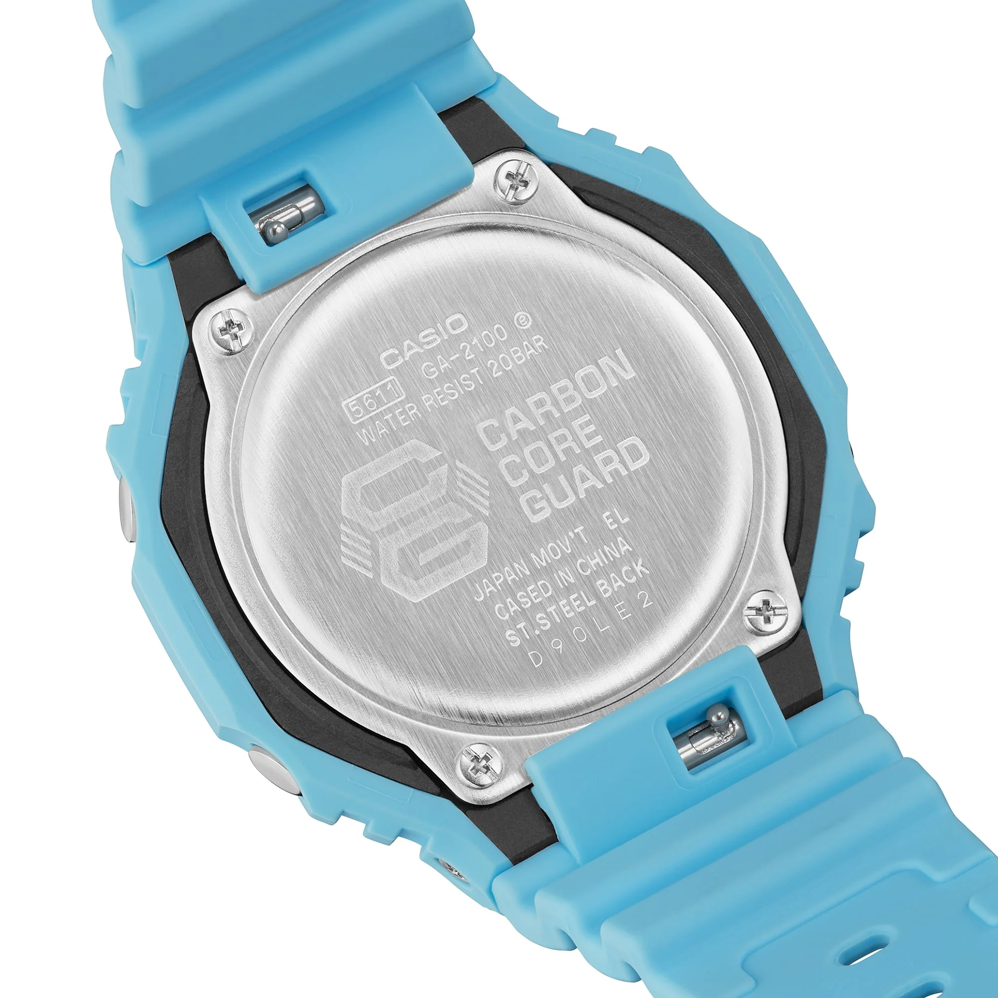GA-2100-2A2 Reloj G-Shock Pulsera de Caucho para Hombre Doble hora - Image 3