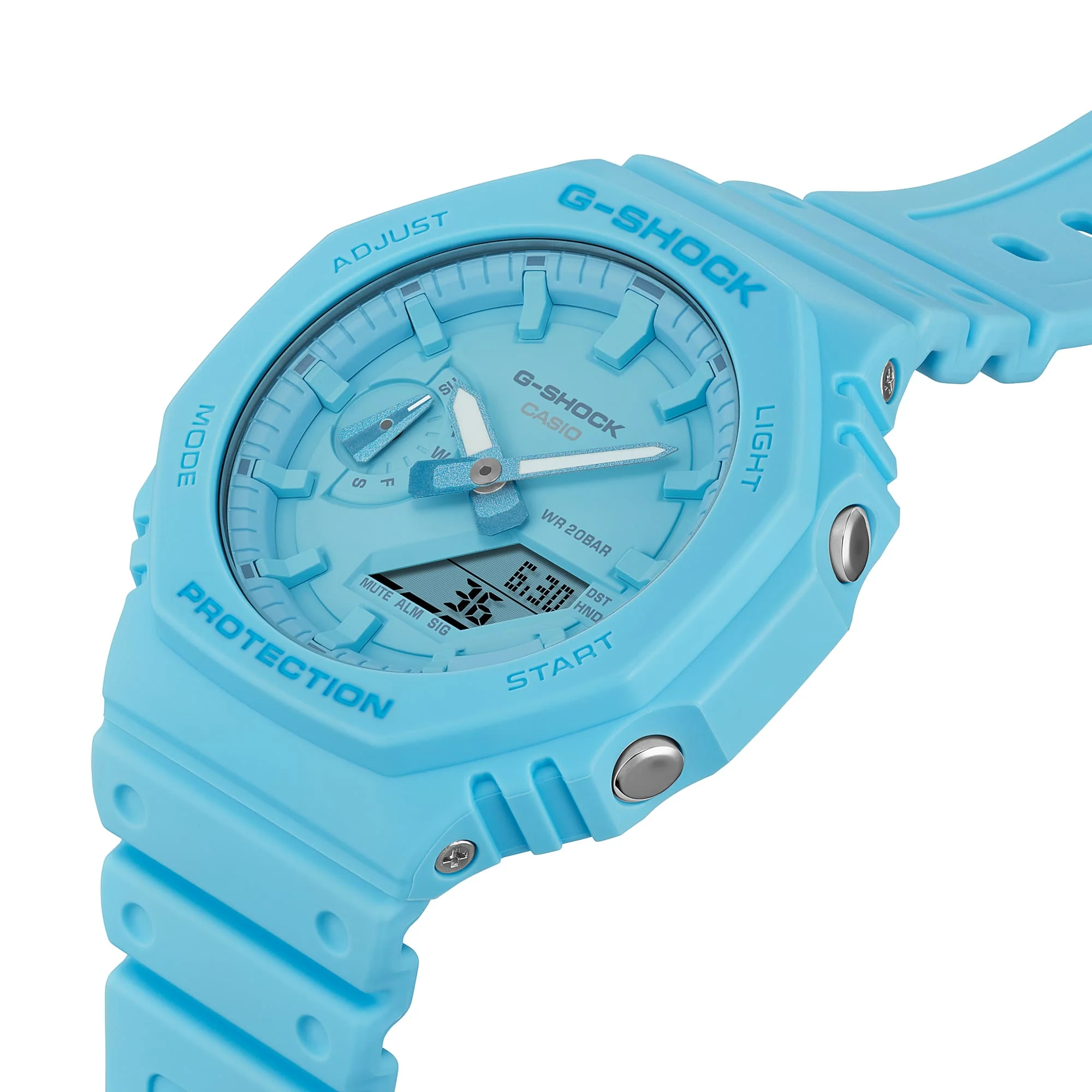 GA-2100-2A2 Reloj G-Shock Pulsera de Caucho para Hombre Doble hora - Image 4