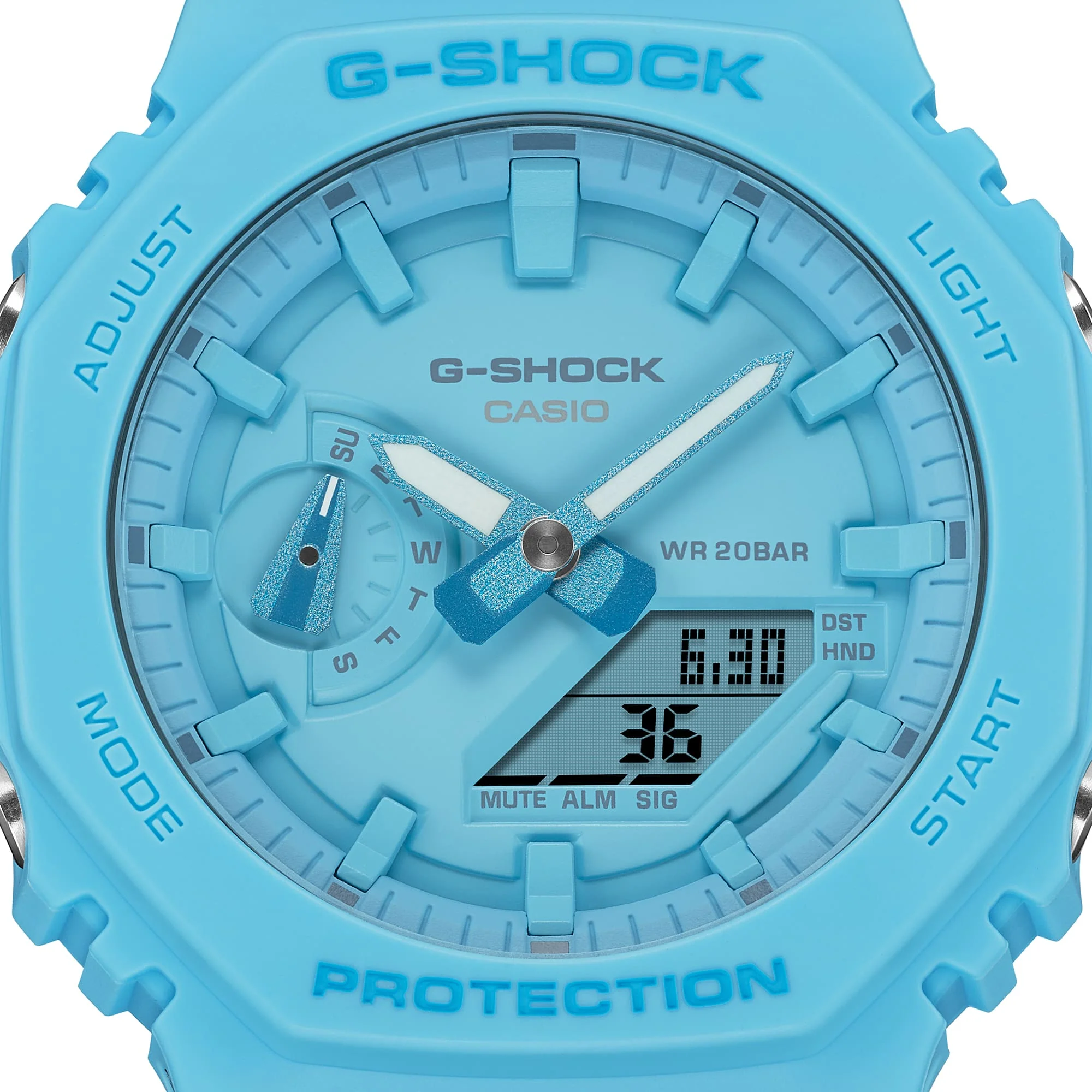 GA-2100-2A2 Reloj G-Shock Pulsera de Caucho para Hombre Doble hora - Image 6