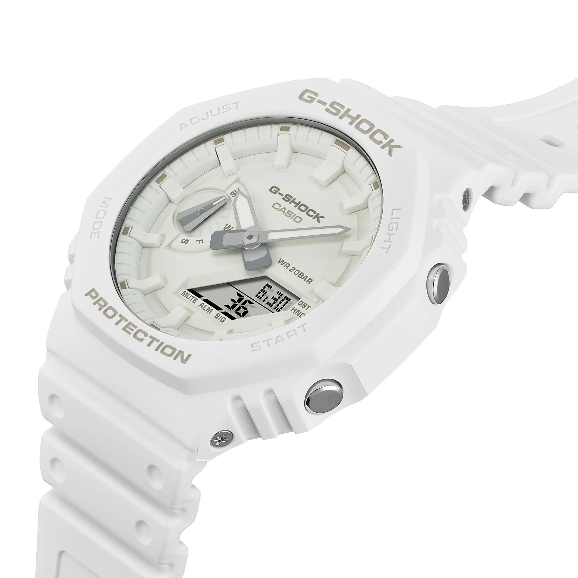 GA-2100-7A7 Reloj G-Shock Classic de hombre pulsera de resina doble hora 48 mm - Image 4