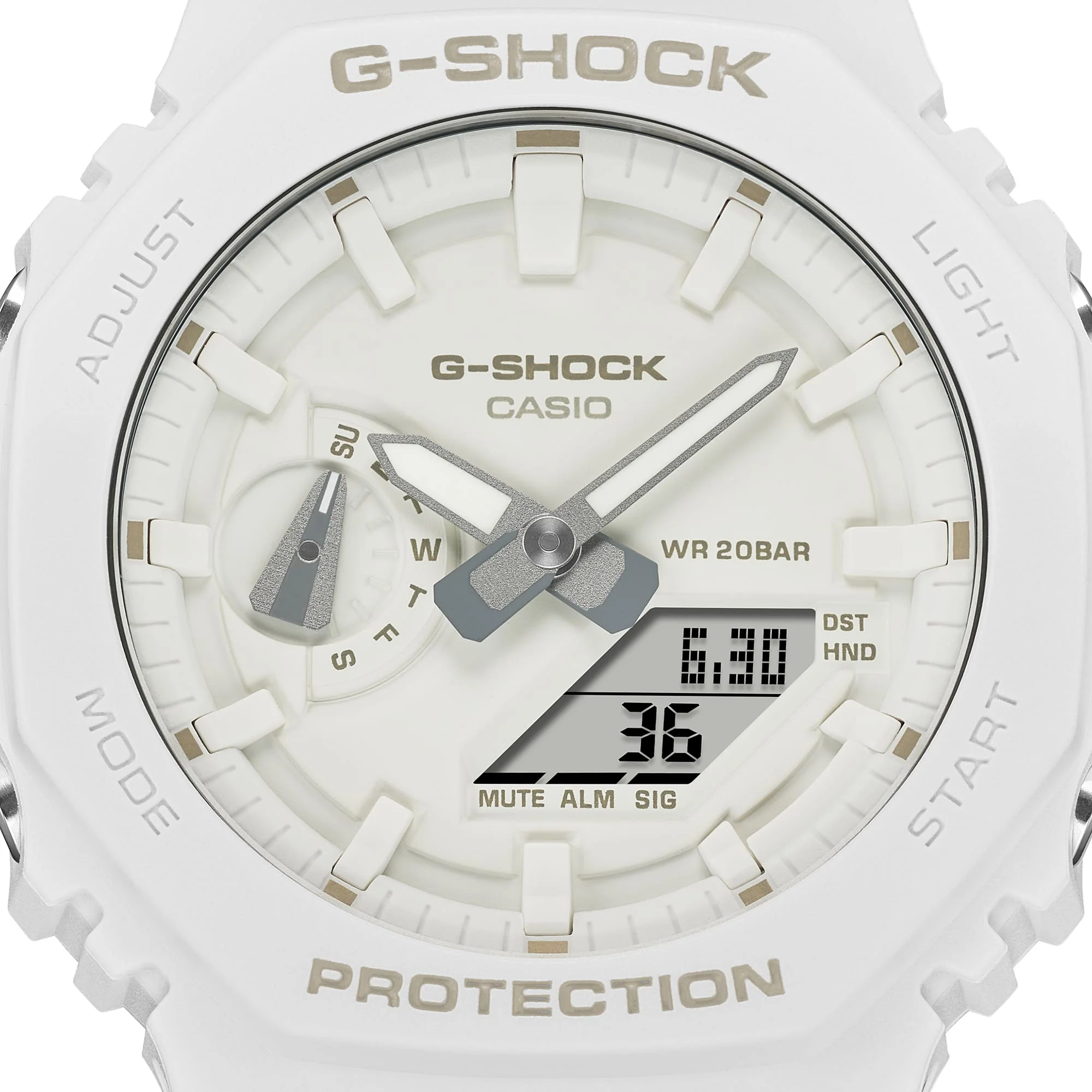 GA-2100-7A7 Reloj G-Shock Classic de hombre pulsera de resina doble hora 48 mm - Image 5