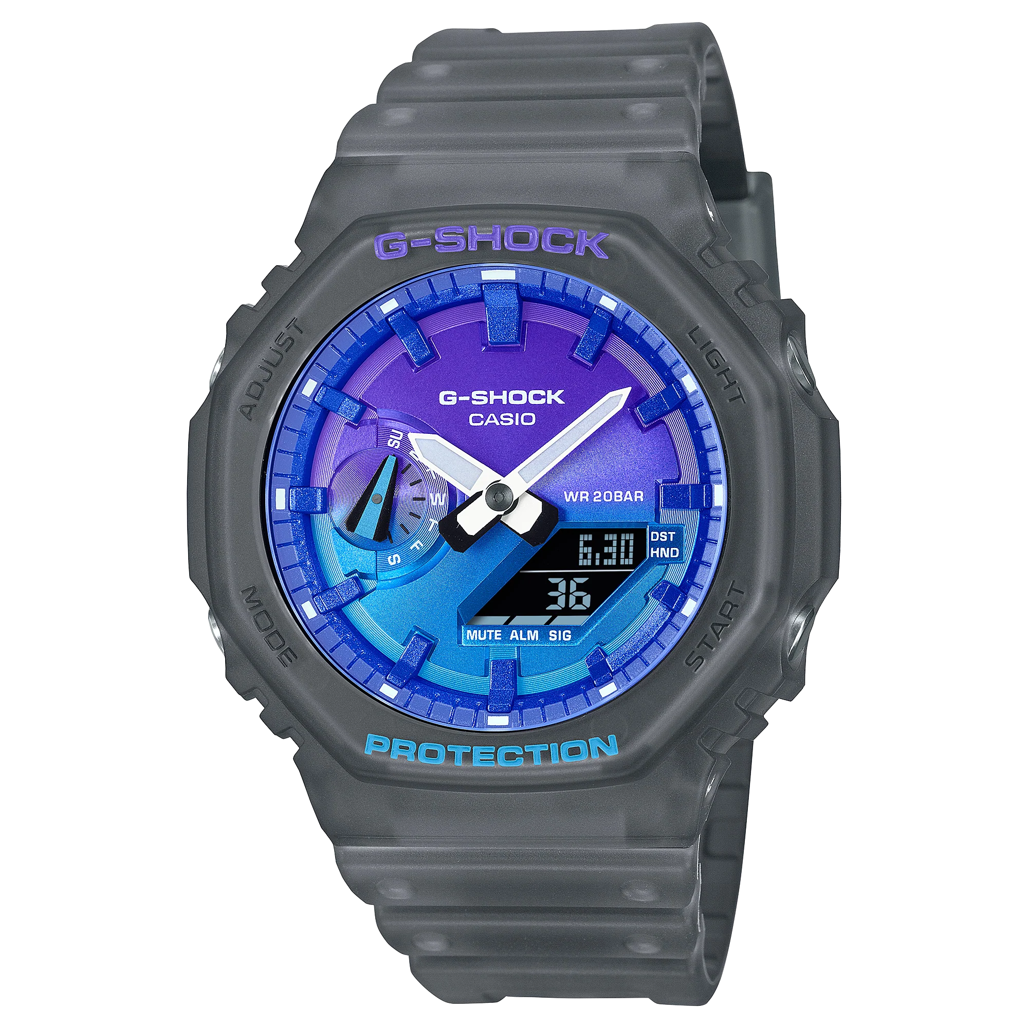 GA-2100FLS-8A2 Reloj G-Shock de hombre pulsera de caucho