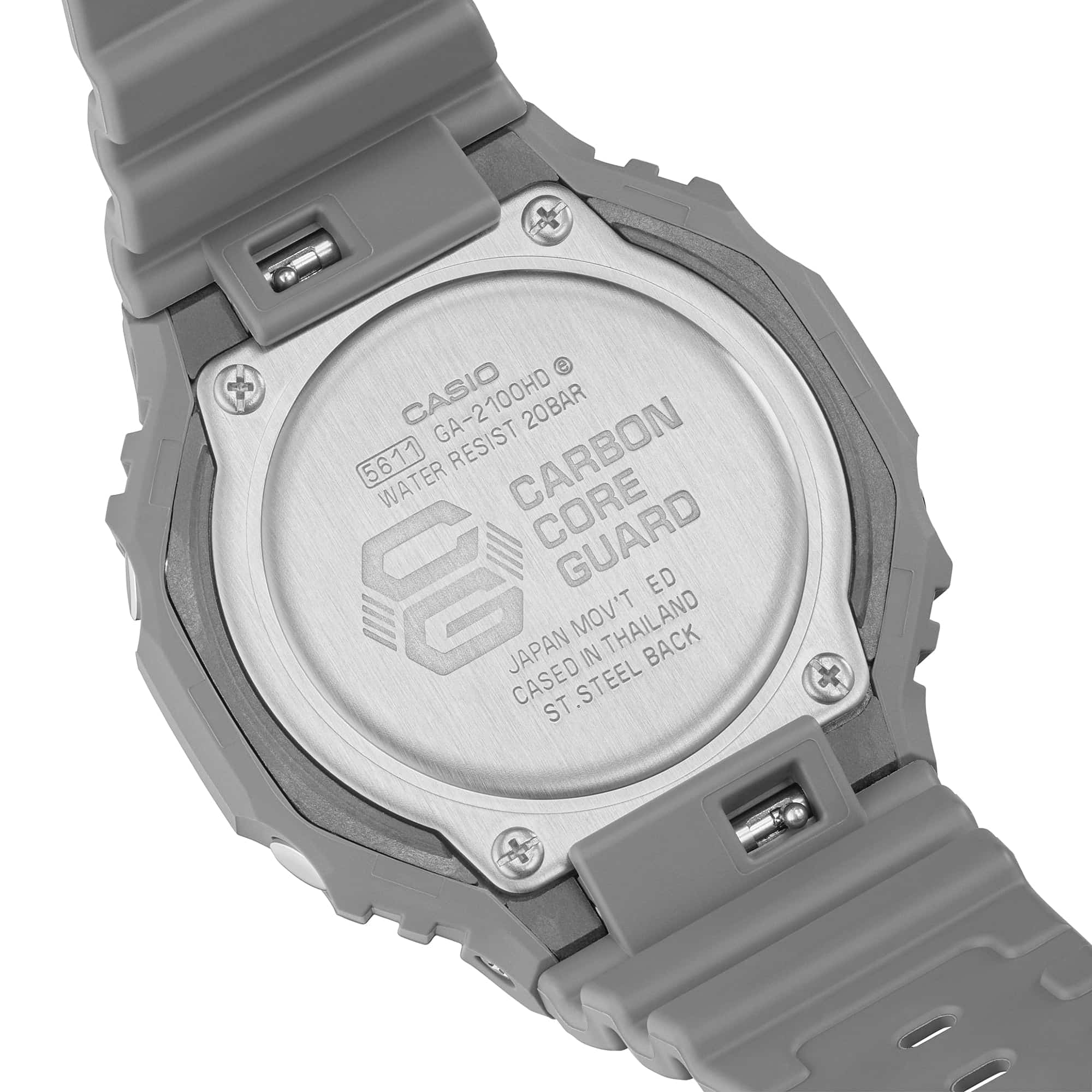 GA-2100HD-8A Reloj G-Shock Pulsera de Caucho para Caballero Doble Hora - Image 7