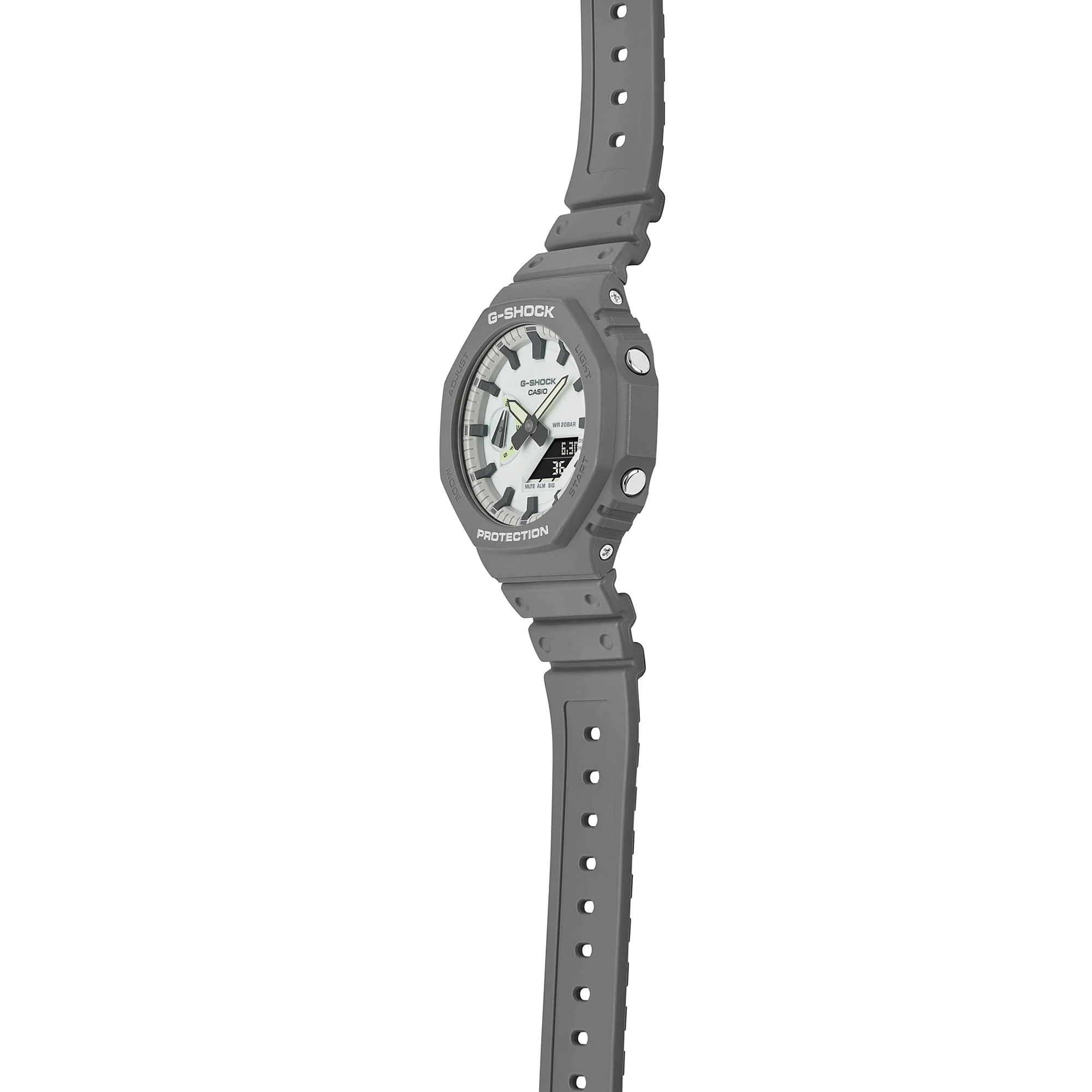 GA-2100HD-8A Reloj G-Shock Pulsera de Caucho para Caballero Doble Hora - Image 9