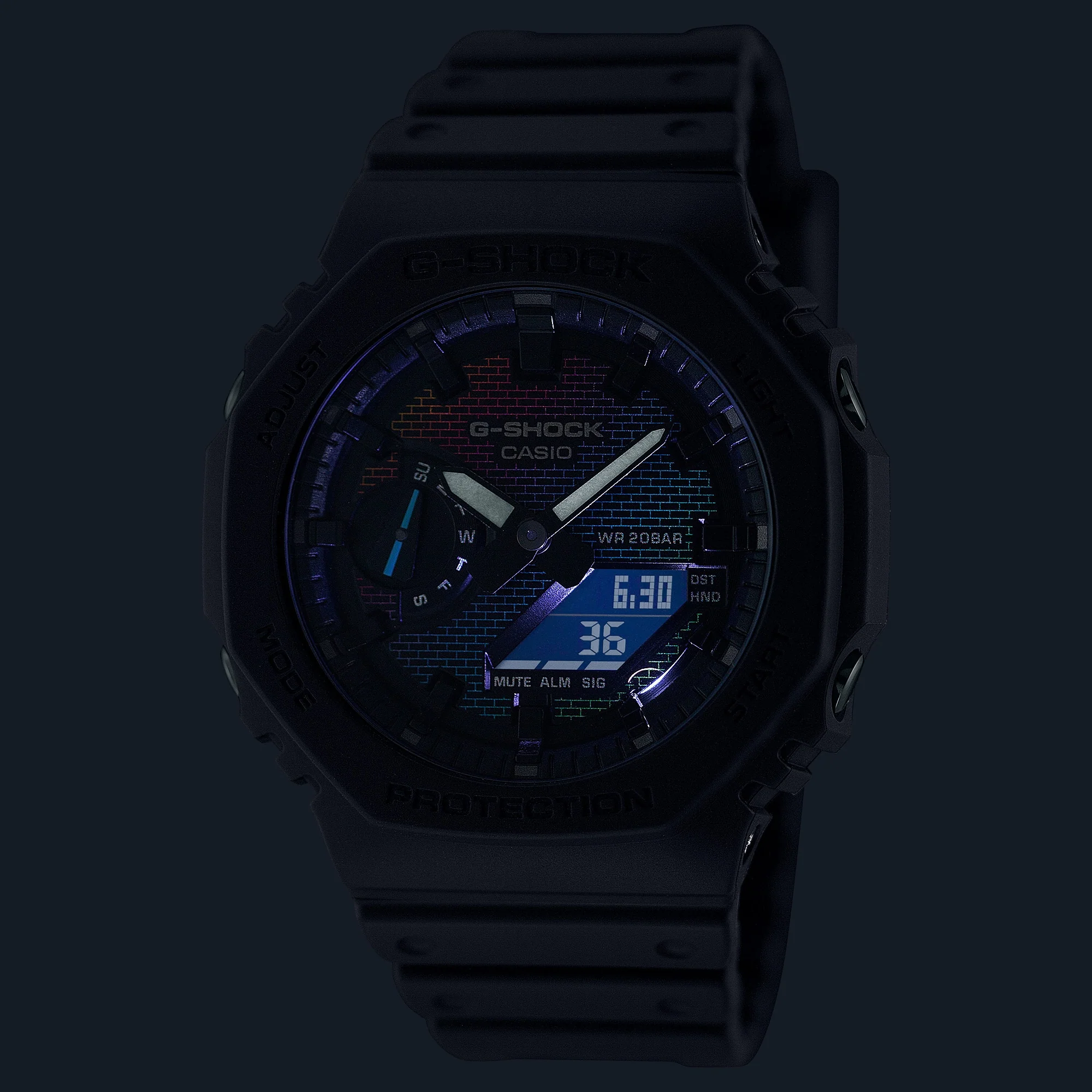 GA-2100RW-1A G-Shock reloj para caballero pulsera de caucho - Image 3