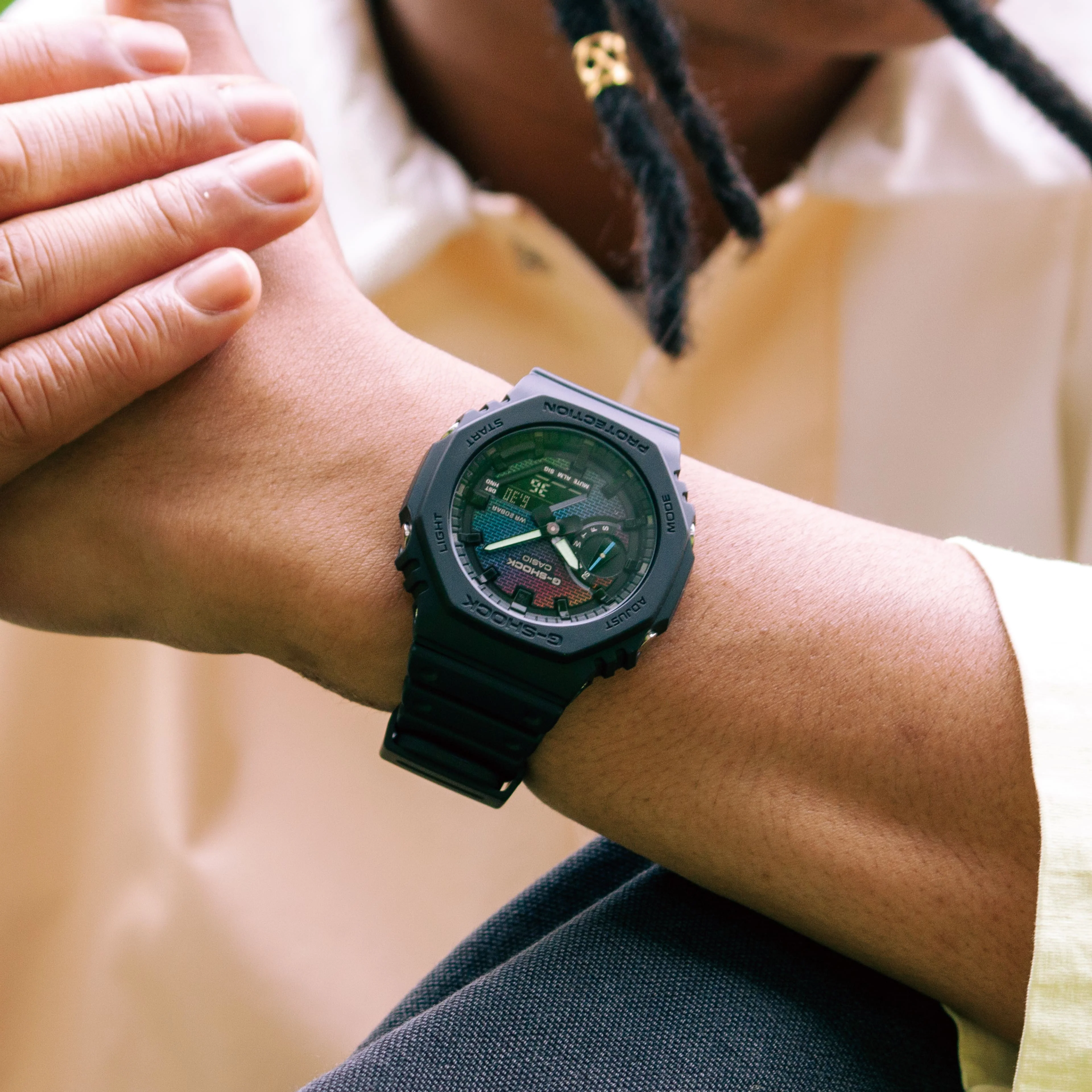 GA-2100RW-1A G-Shock reloj para caballero pulsera de caucho - Image 5