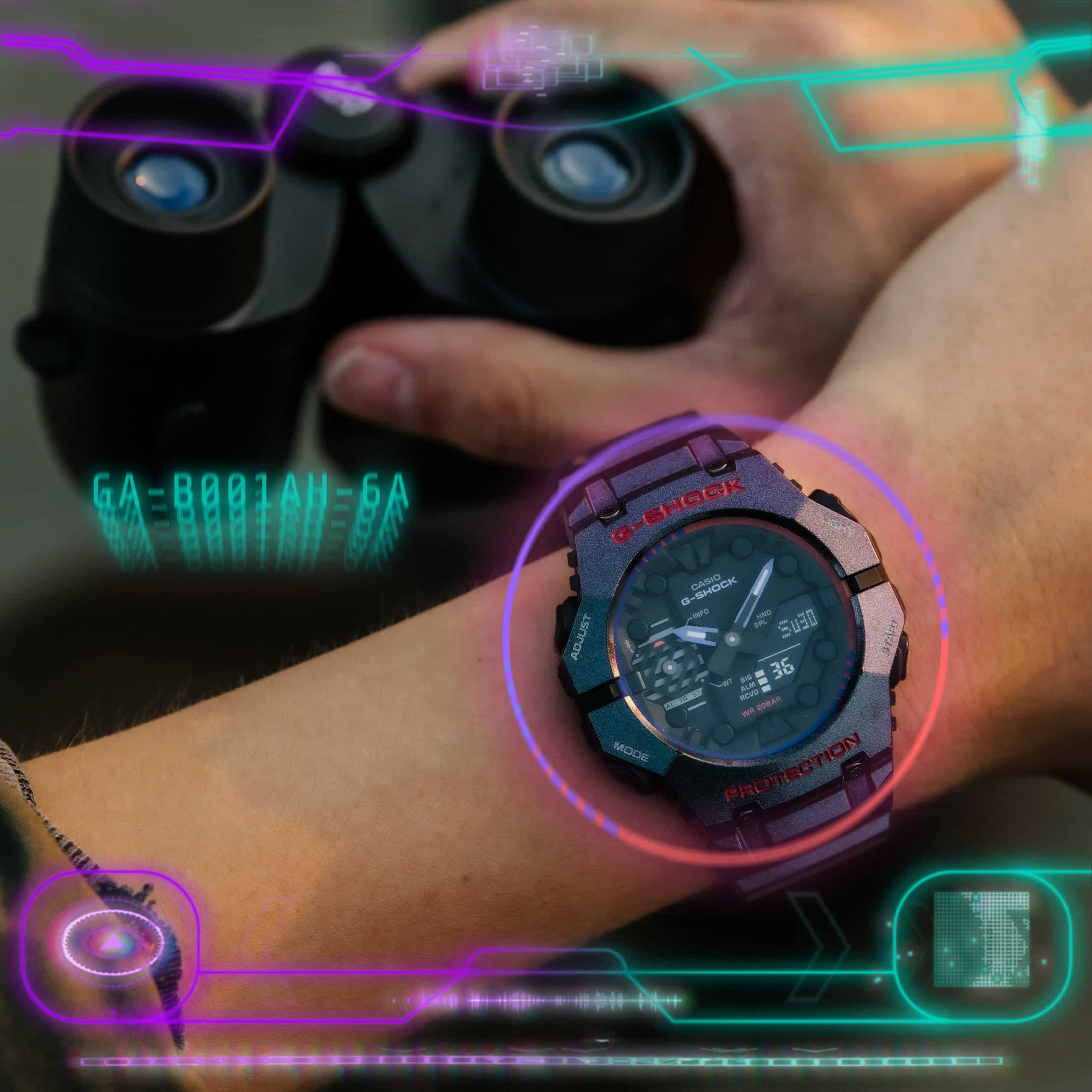 GA-B001AH-6A Reloj G-Shock Pulsera de Resina para Caballero Doble Hora con Bluetooth - Image 2