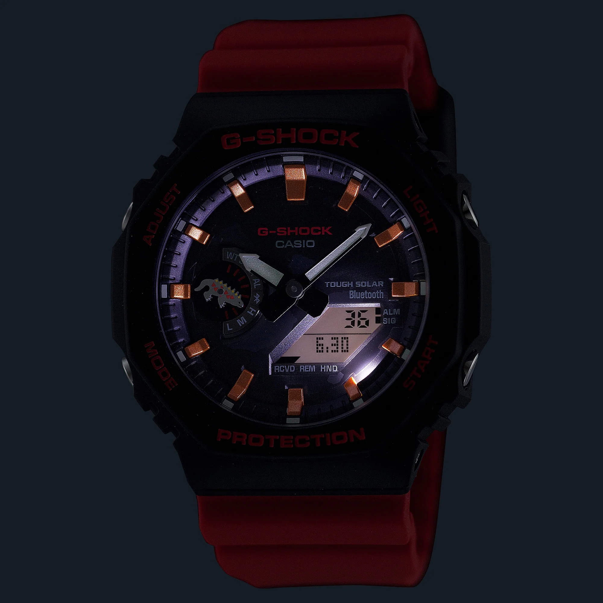 GA-B2100CD-1A4 Reloj G-Shock Galápagos Fundación Charles Darwin de hombre pulsera de resina doble hora - Image 4