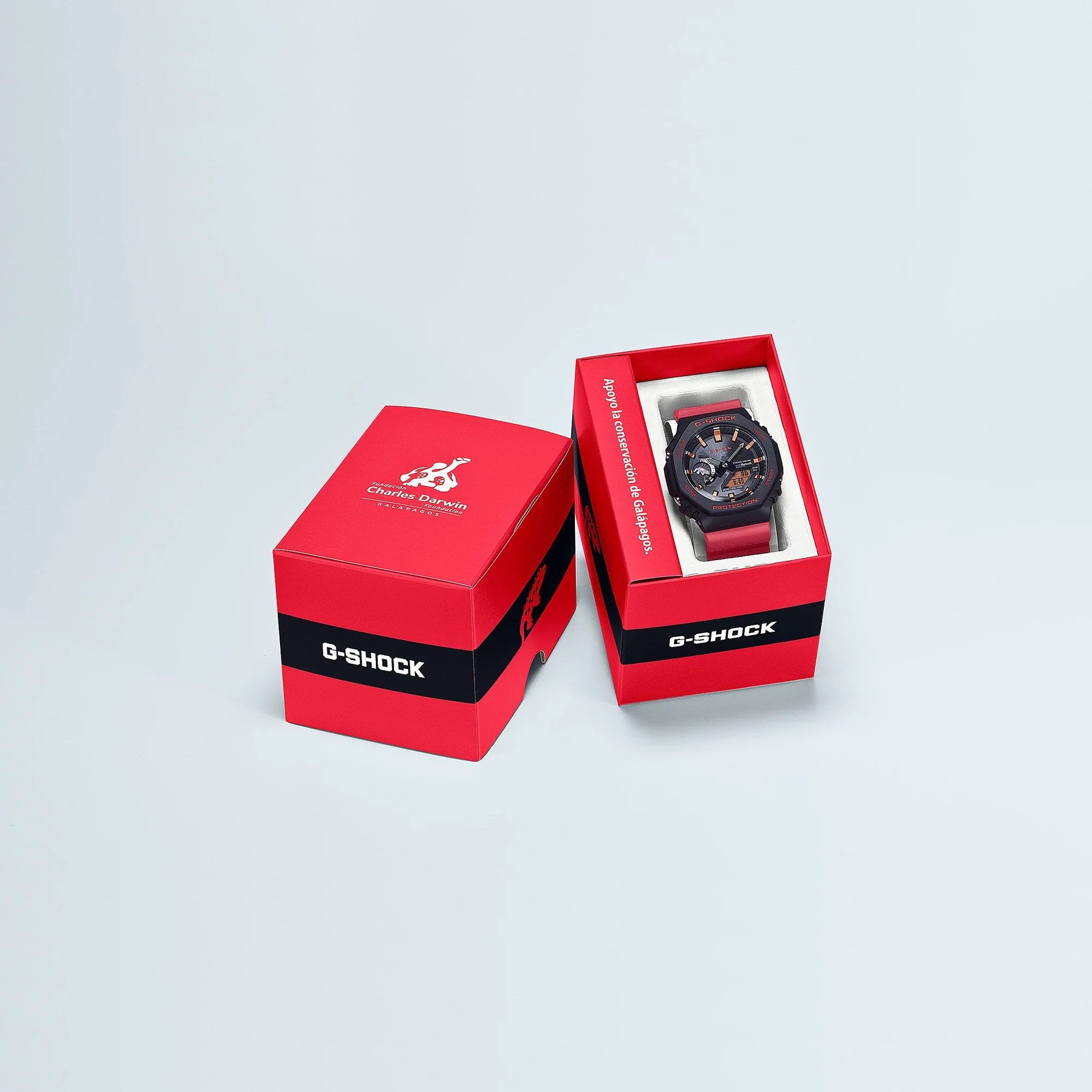 GA-B2100CD-1A4 Reloj G-Shock Galápagos Fundación Charles Darwin de hombre pulsera de resina doble hora - Image 6