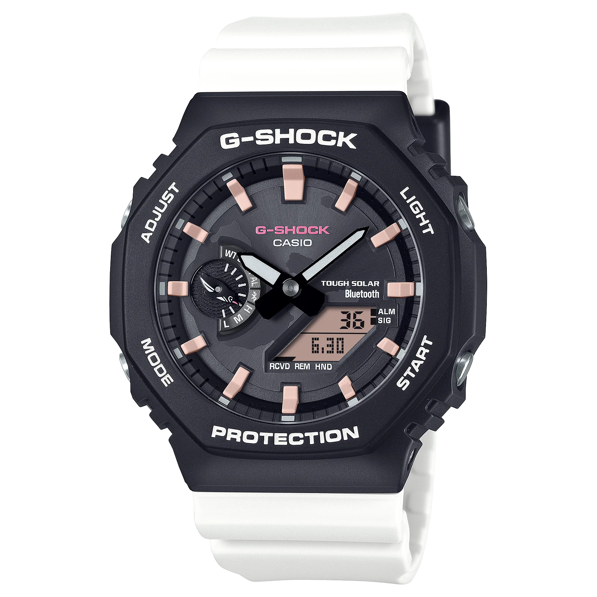 GA-B2100CD-1A7 Reloj G-Shock x Charles Darwin Foundation de hombre pulsera de caucho doble hora con Bluetooth 49 mm