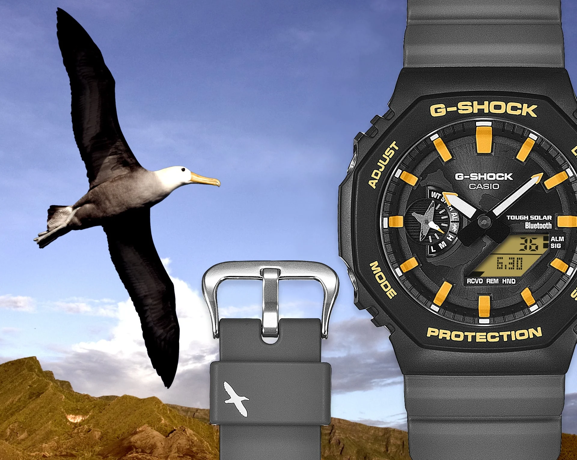 GA-B2100DF-1A Reloj G-Shock x Charles Darwin Foundation de hombre pulsera de resina Bluetooth - Image 3