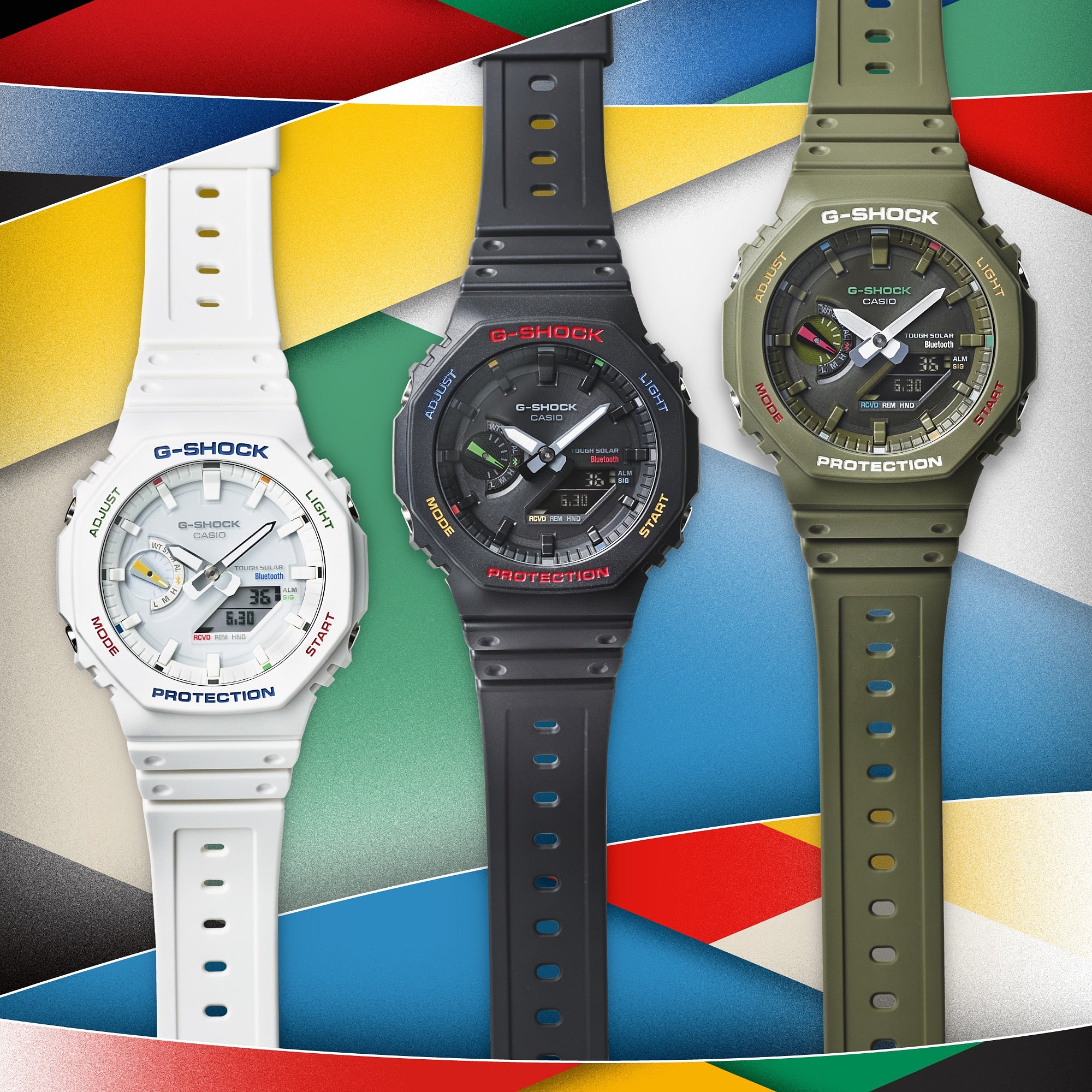 GA-B2100FC-1A Reloj G-Shock Pulsera de Goma para Caballero Doble Hora - Image 2