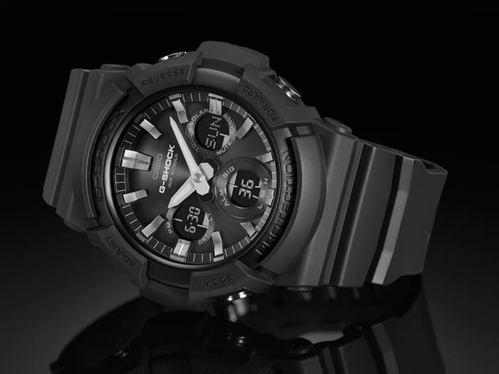 GAS-100B-1A2CF Reloj G-Shock de caballero pulsera de resina 42 mm - Image 3