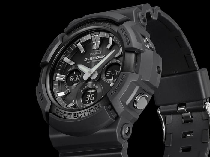GAS-100B-1A2CF Reloj G-Shock de caballero pulsera de resina 42 mm - Image 4