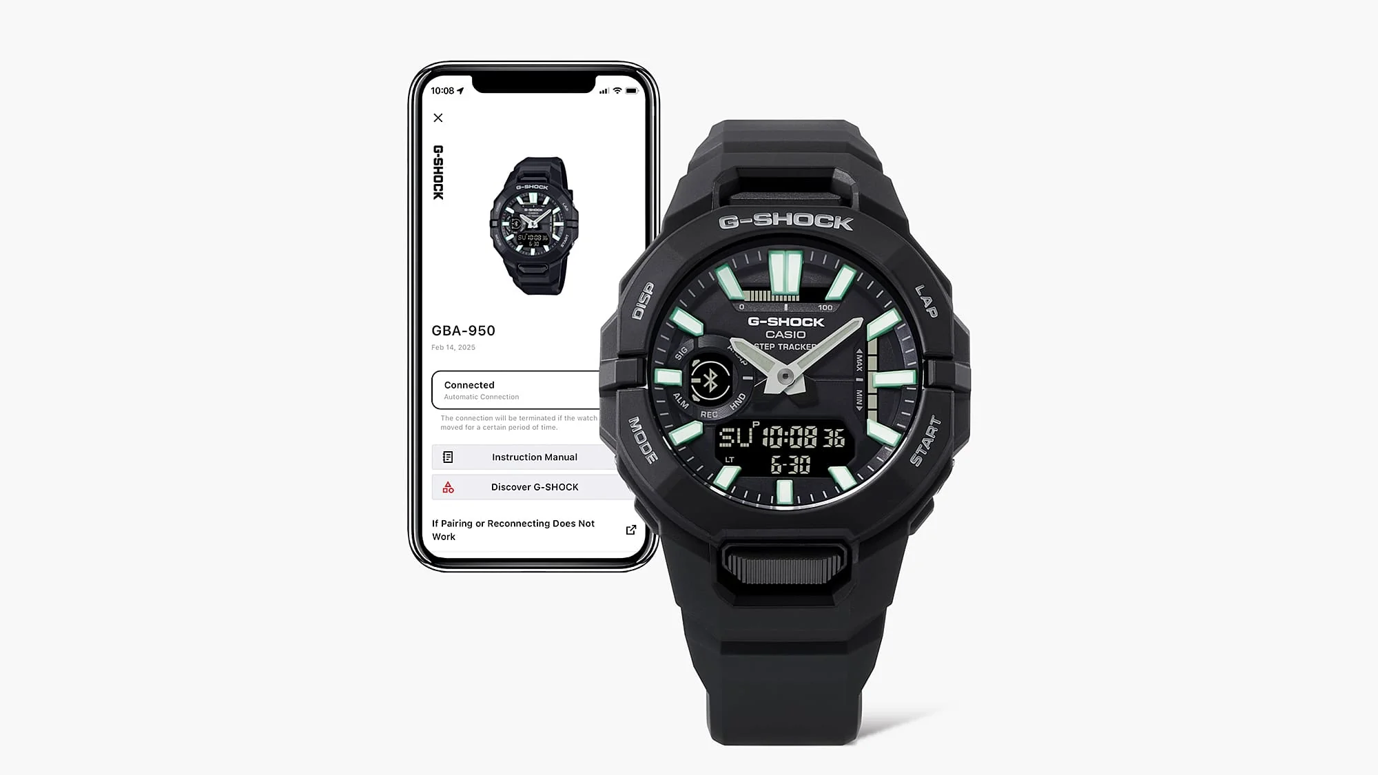 GBA-950-1A Reloj G-Shock de hombre pulsera de resina bluetooth - Image 7