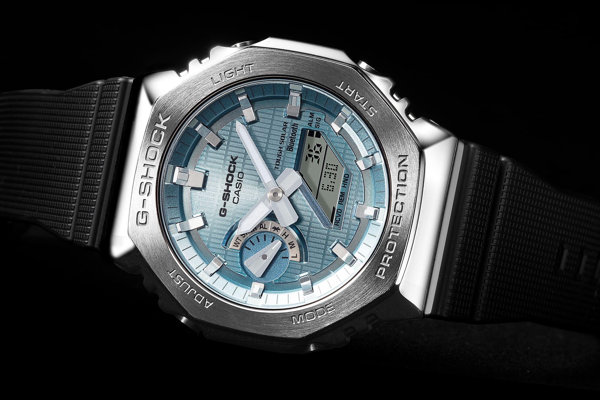 GBM-2100A-1A2 Reloj G-Shock Tough Solar de hombre pulsera de resina bluetooth - Image 11