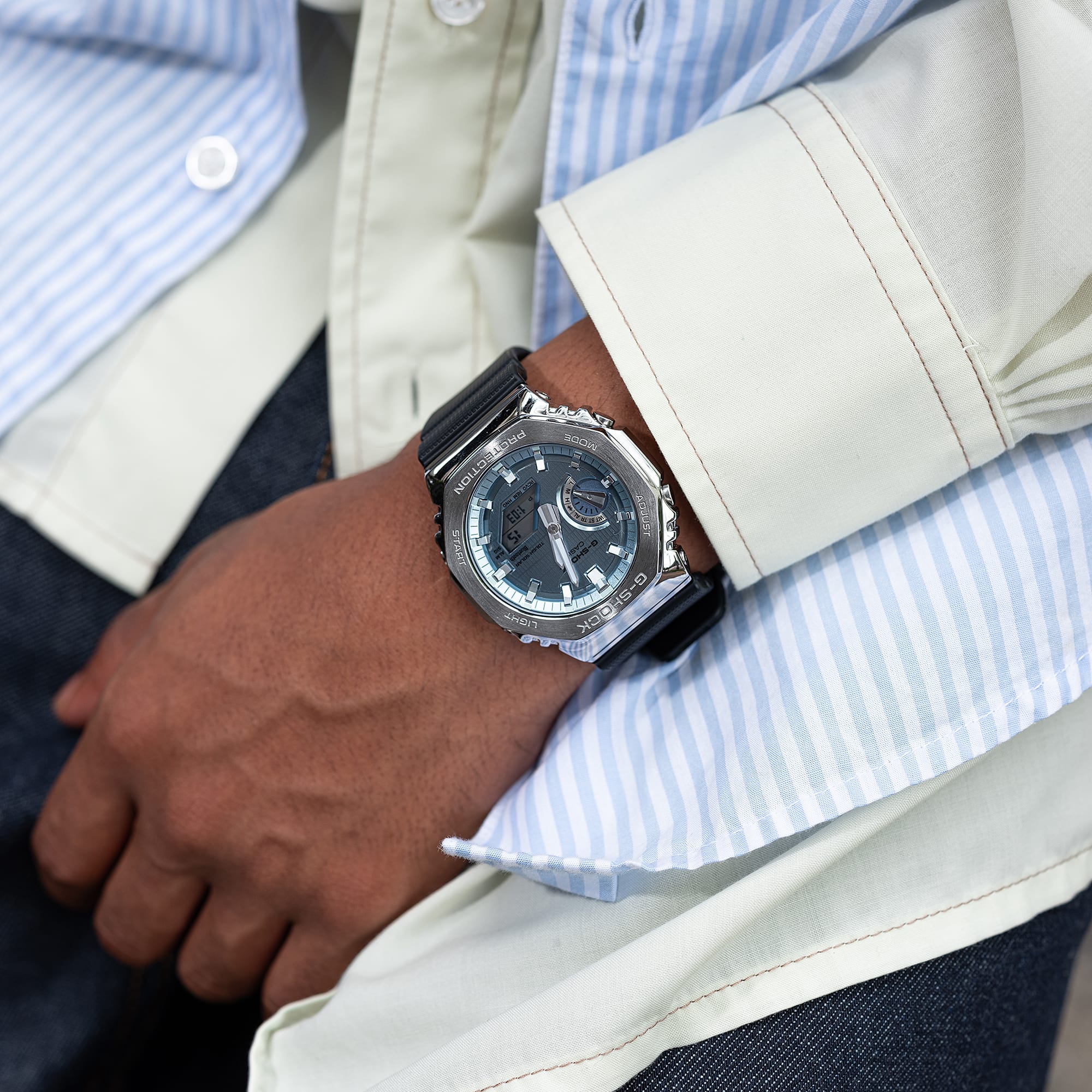GBM-2100A-1A2 Reloj G-Shock Tough Solar de hombre pulsera de resina bluetooth - Image 6