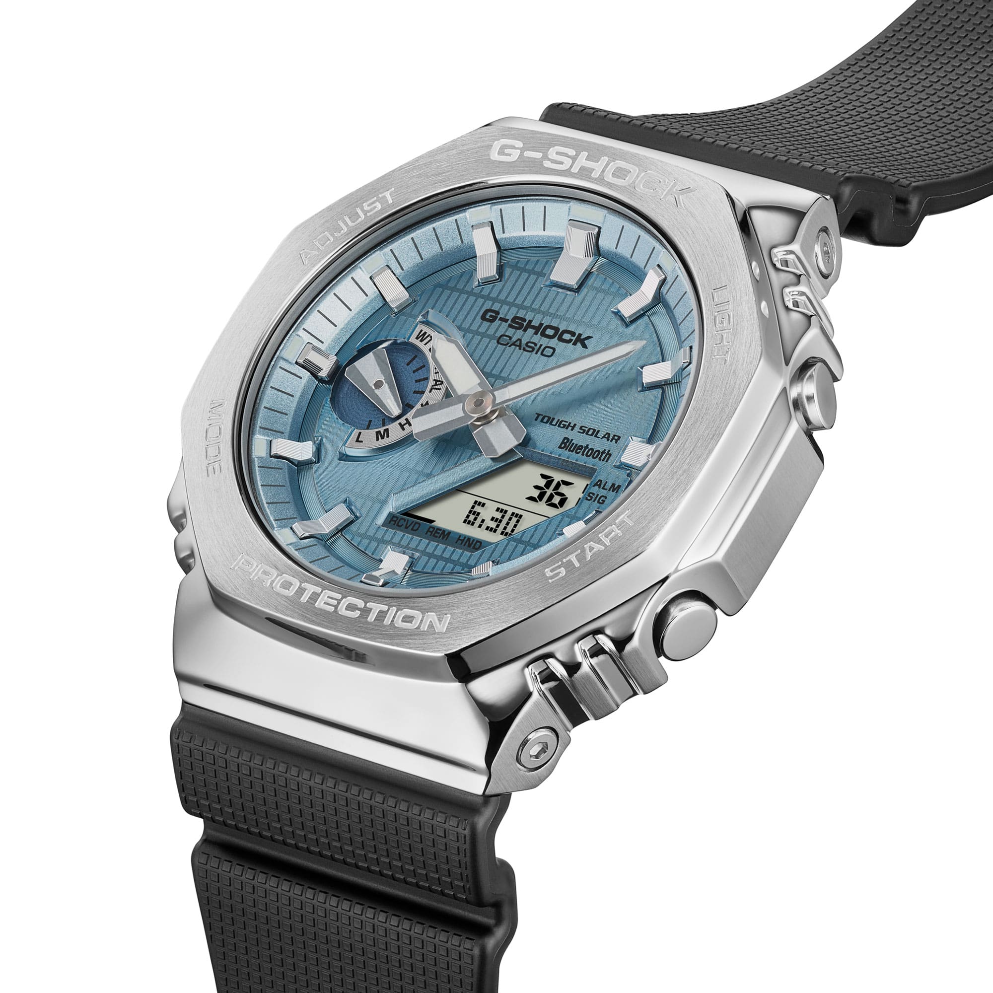 GBM-2100A-1A2 Reloj G-Shock Tough Solar de hombre pulsera de resina bluetooth - Image 8
