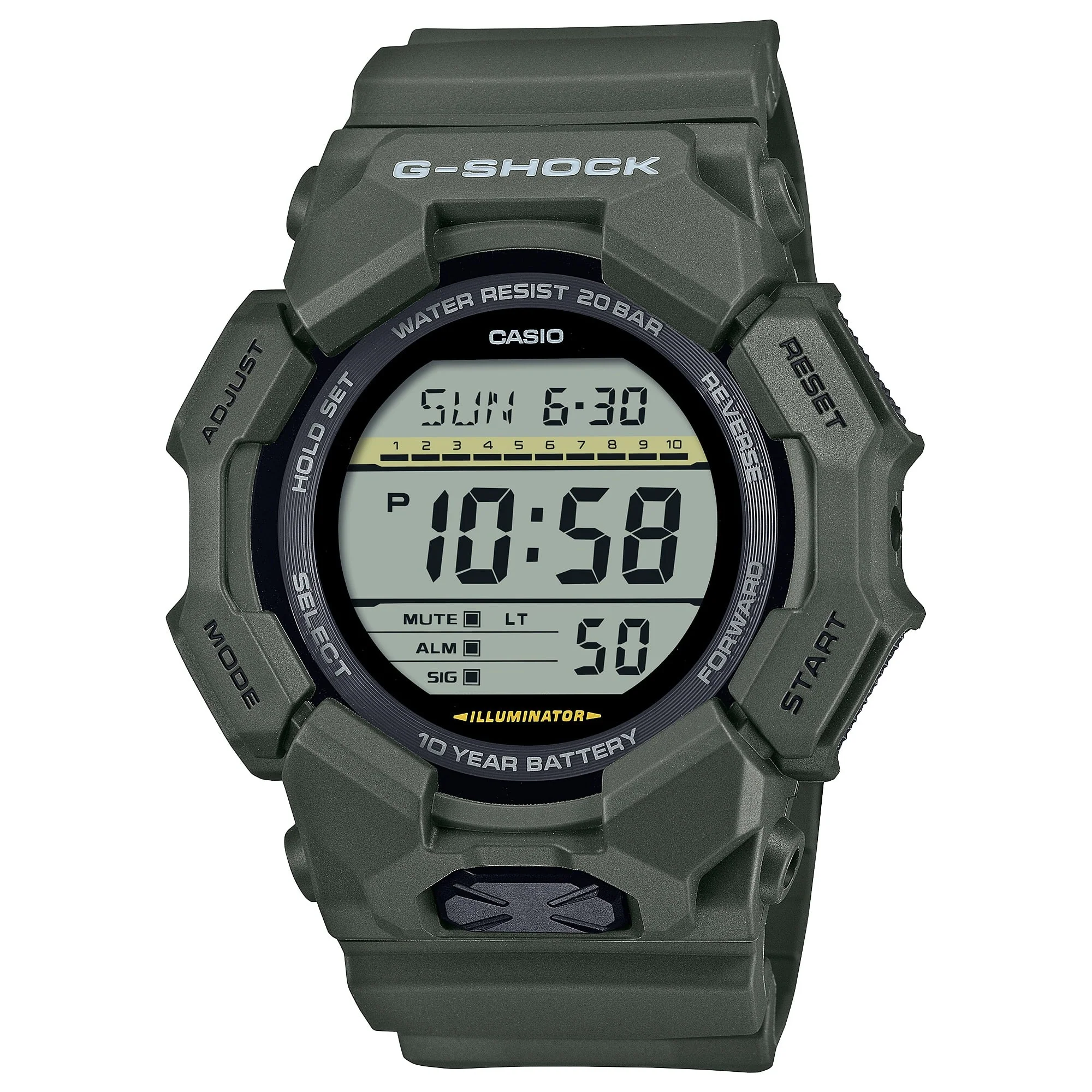 GD-010-3 G-Shock reloj para caballero pulsera de caucho