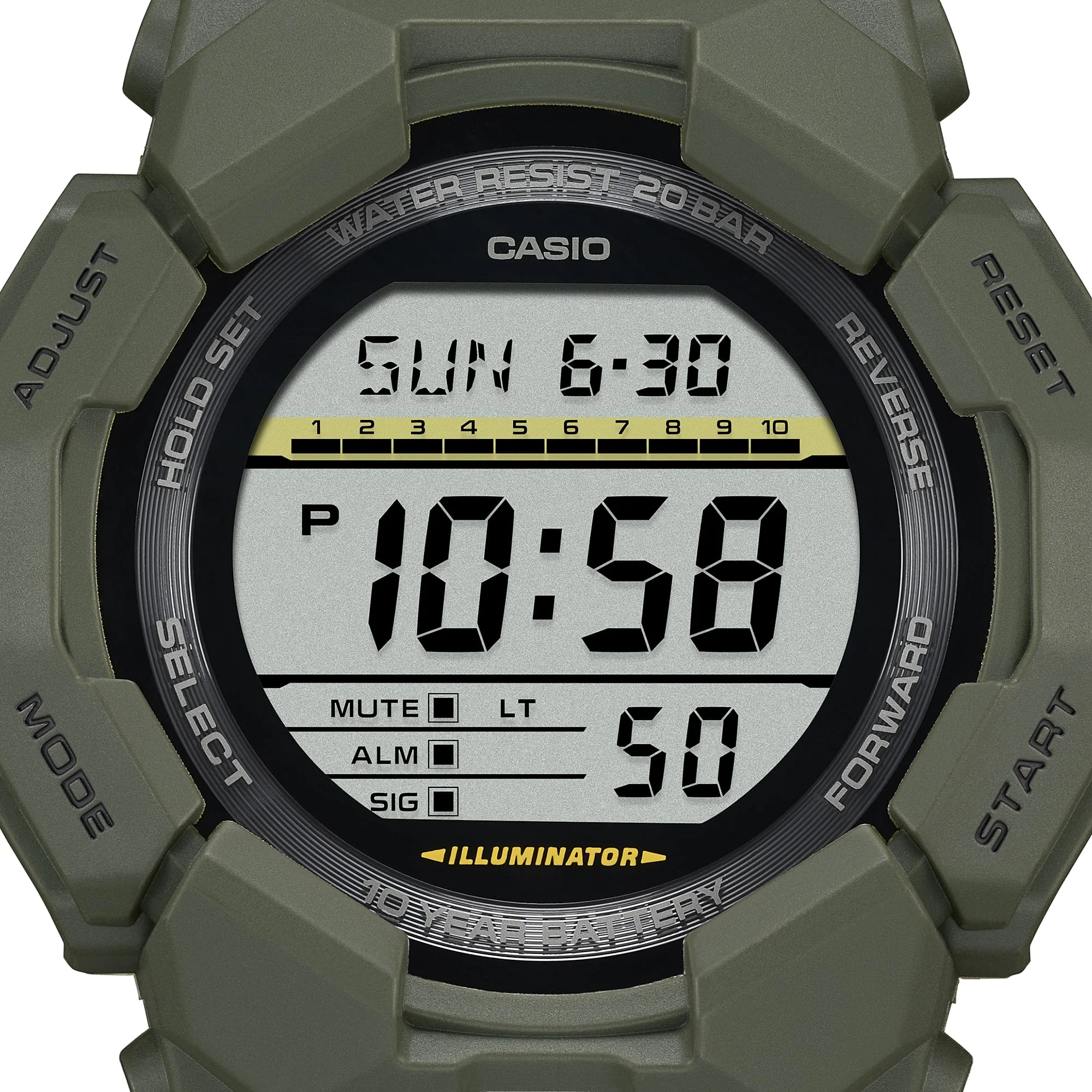 GD-010-3 G-Shock reloj para caballero pulsera de caucho - Image 4